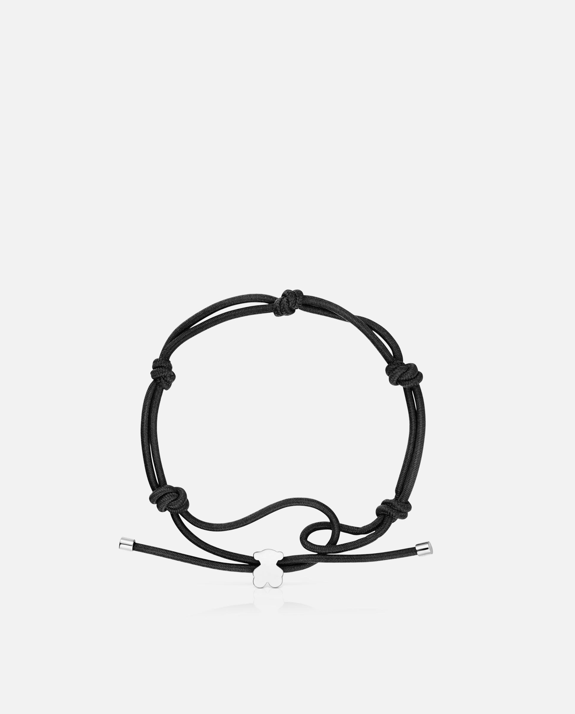 Imagen 2 de Pulsera sweet dolls elástica con oso de plata - Tous - Negro Negro