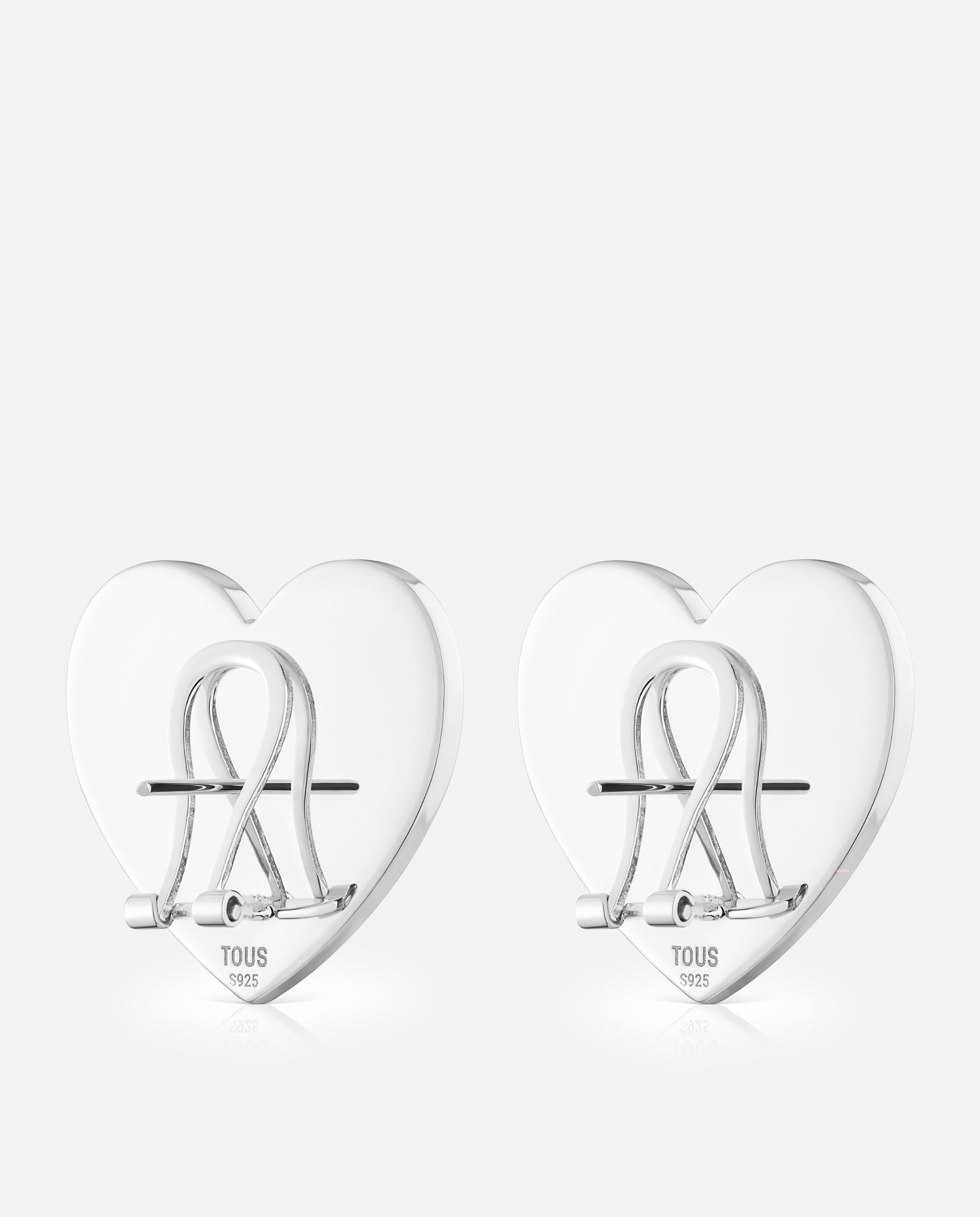 Pendientes corazón con lazo bicolor Bicolor Tous Bicolor-3