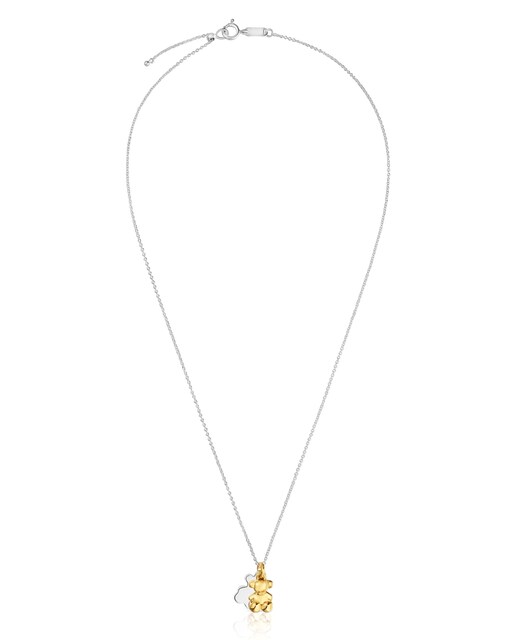 Imagen 0 de Collar Bold Bear bicolor con doble oso