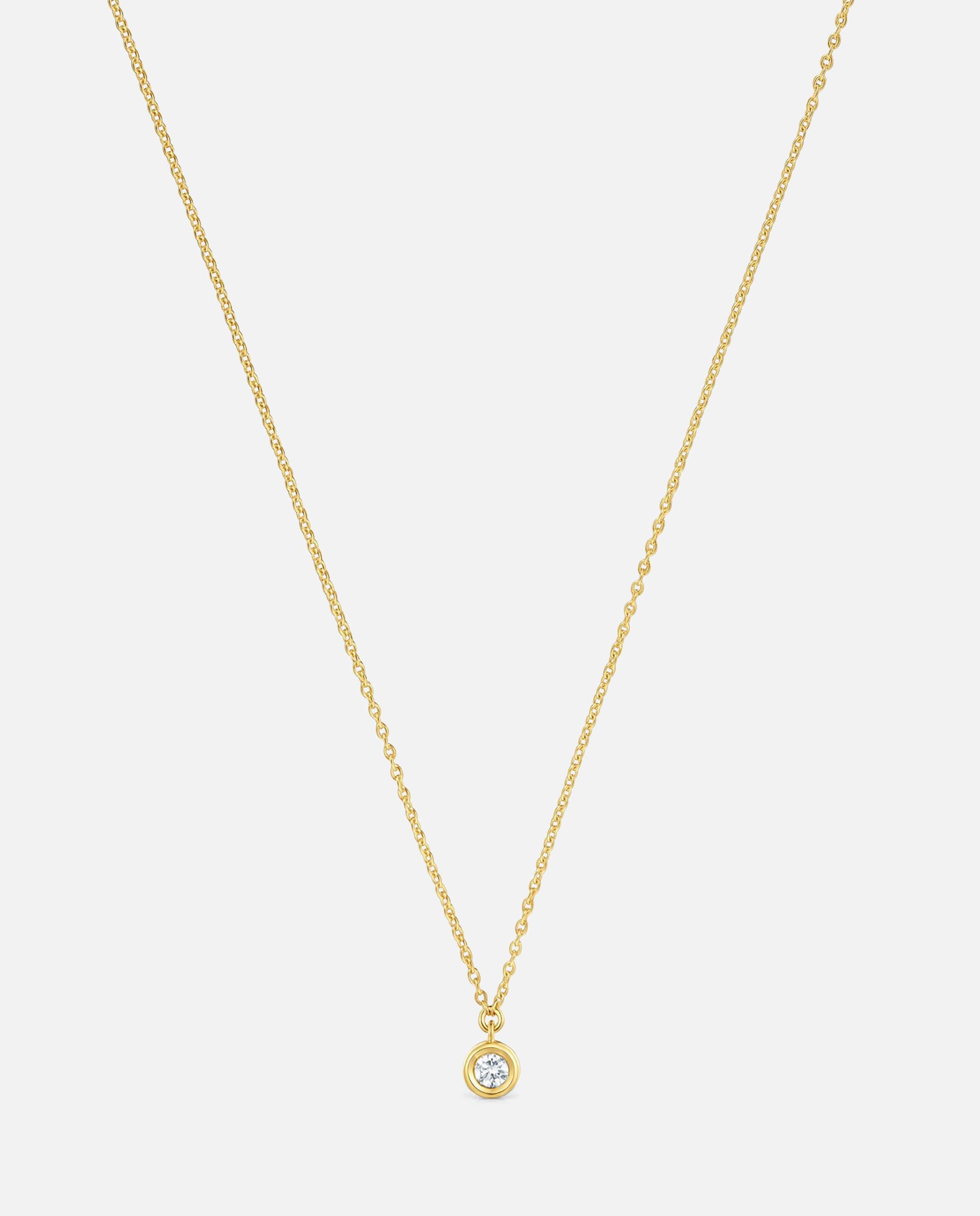 Collar line corto bañado en 18 kt sobre plata y diamante creado en laboratorio - Tous - Blanco Blanco-4