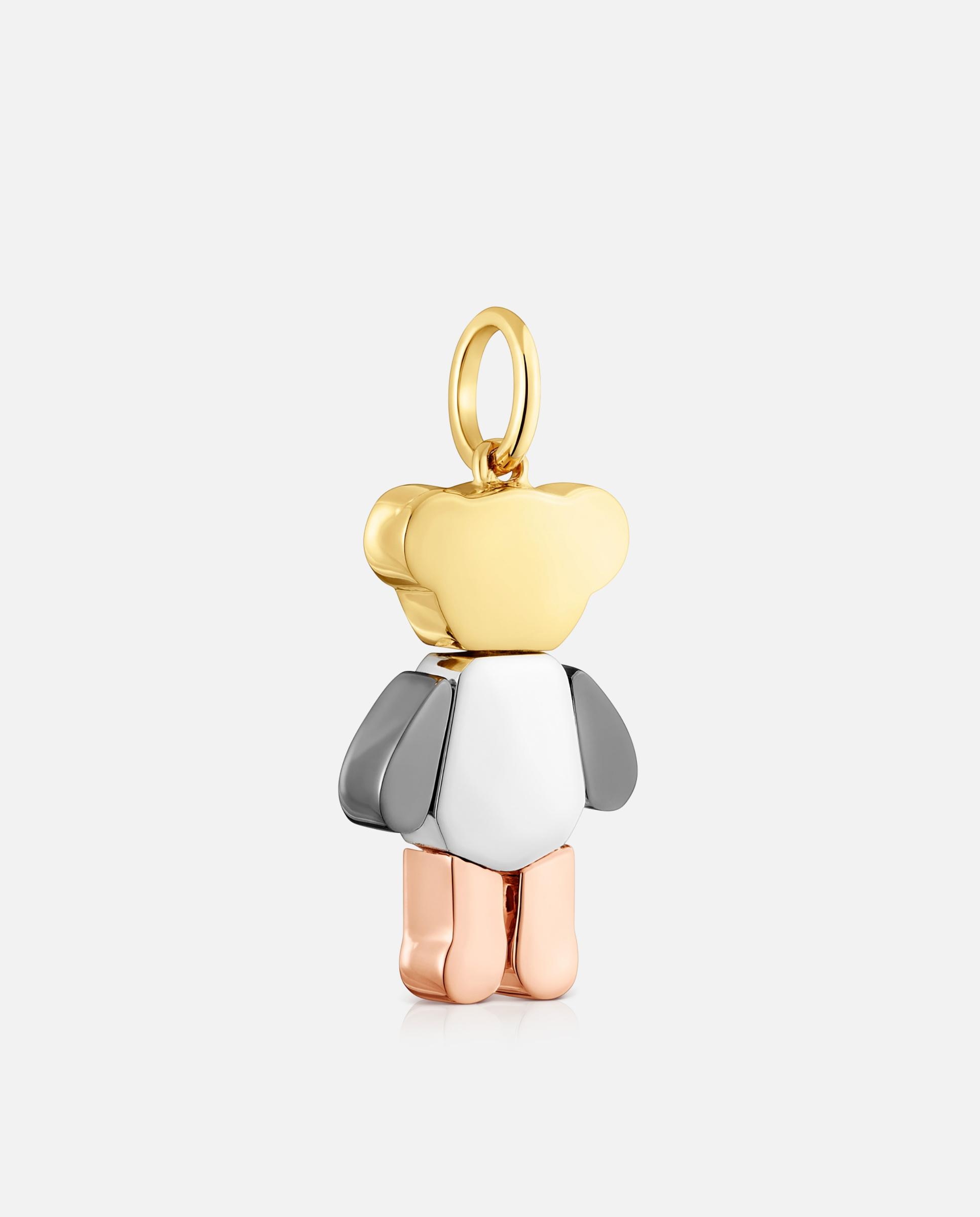 Colgante teddy bear oso de plata tricolor Multicolor Tous Multicolor-2
