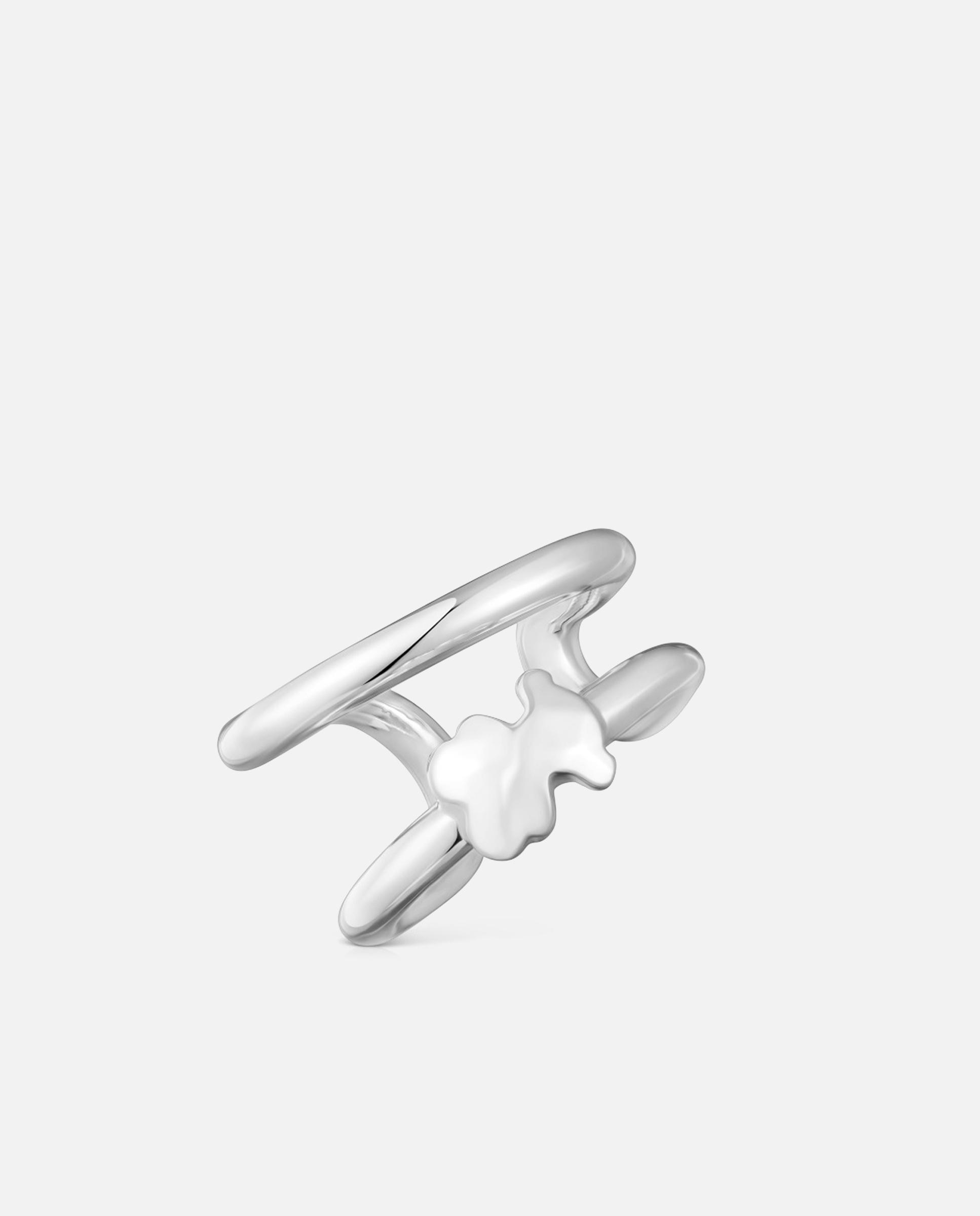 Pendiente trepador icon metal de plata - Tous - Plateado Plateado-1