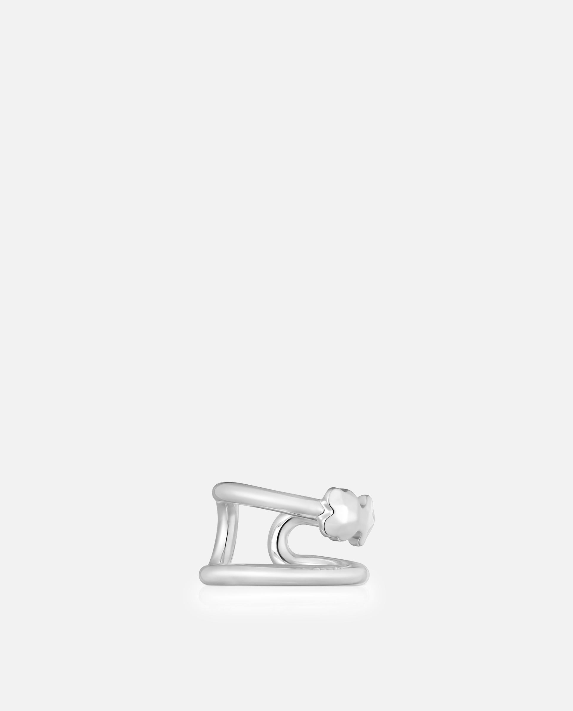 Pendiente trepador icon metal de plata - Tous - Plateado Plateado-2