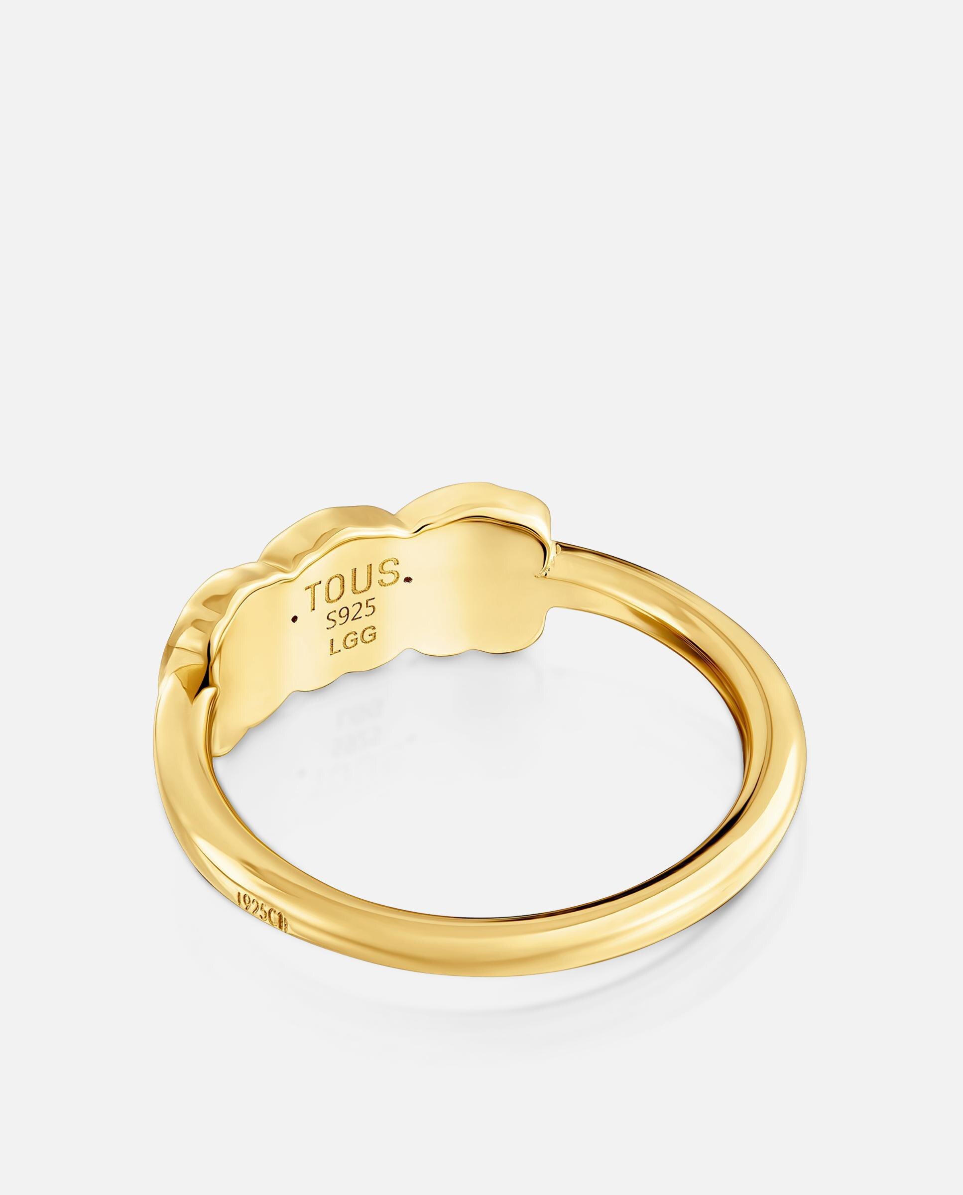 Anillo icon color lgg bañado en oro 18 kt sobre plata con gemas creadas en laboratorio - Tous - Multicolor Multicolor-3