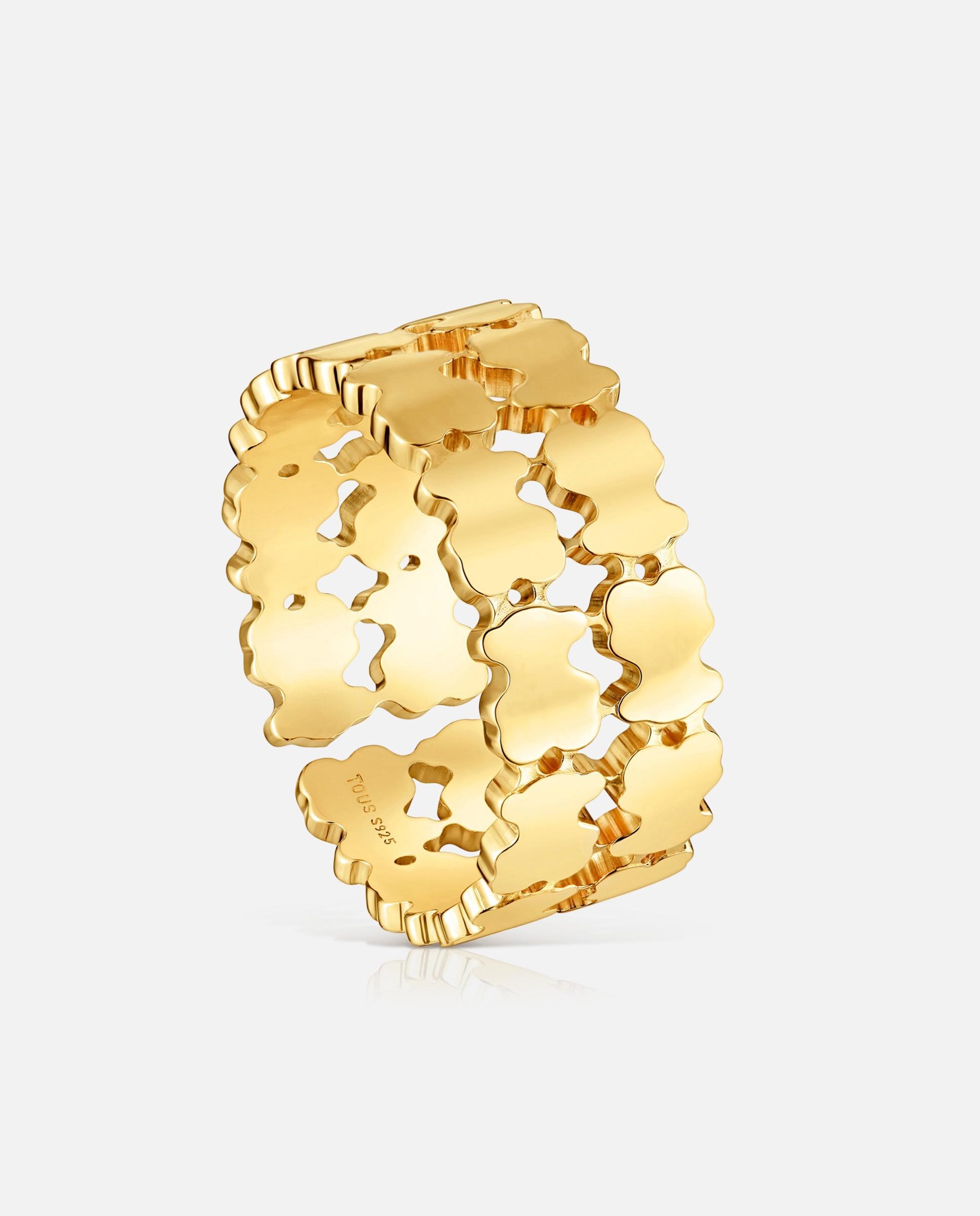 Anillo sweet 40s bañado en oro 18 kt sobre plata - Tous - Dorado Dorado-1