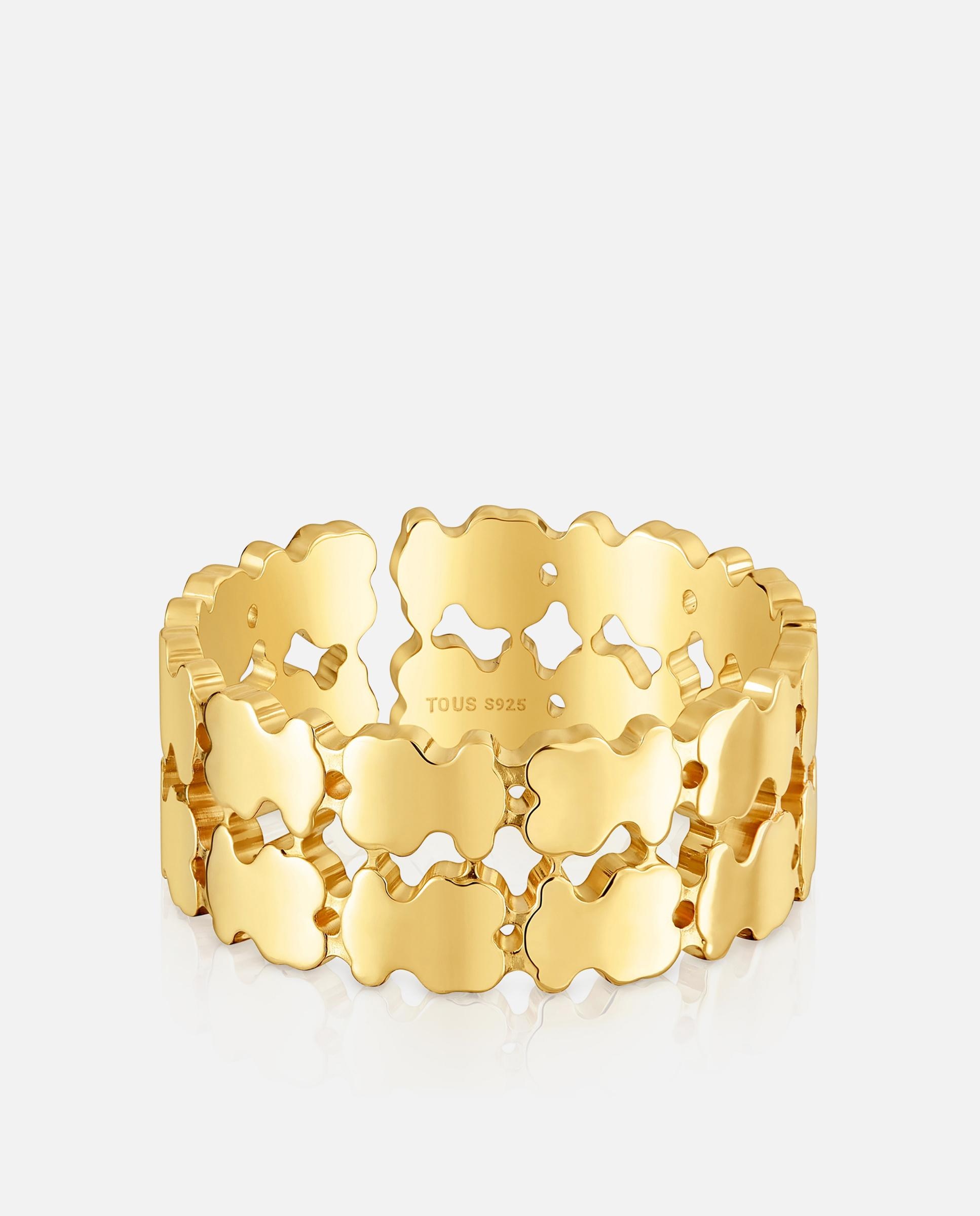 Anillo sweet 40s bañado en oro 18 kt sobre plata - Tous - Dorado Dorado-2
