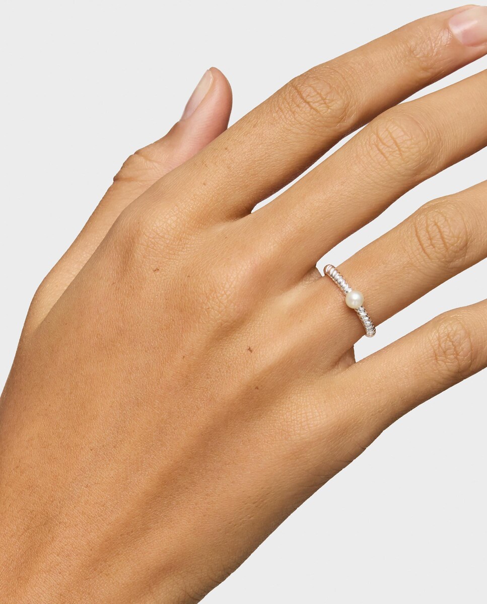 Anillo Motivos de plata y perla · Tous · El Corte Inglés
