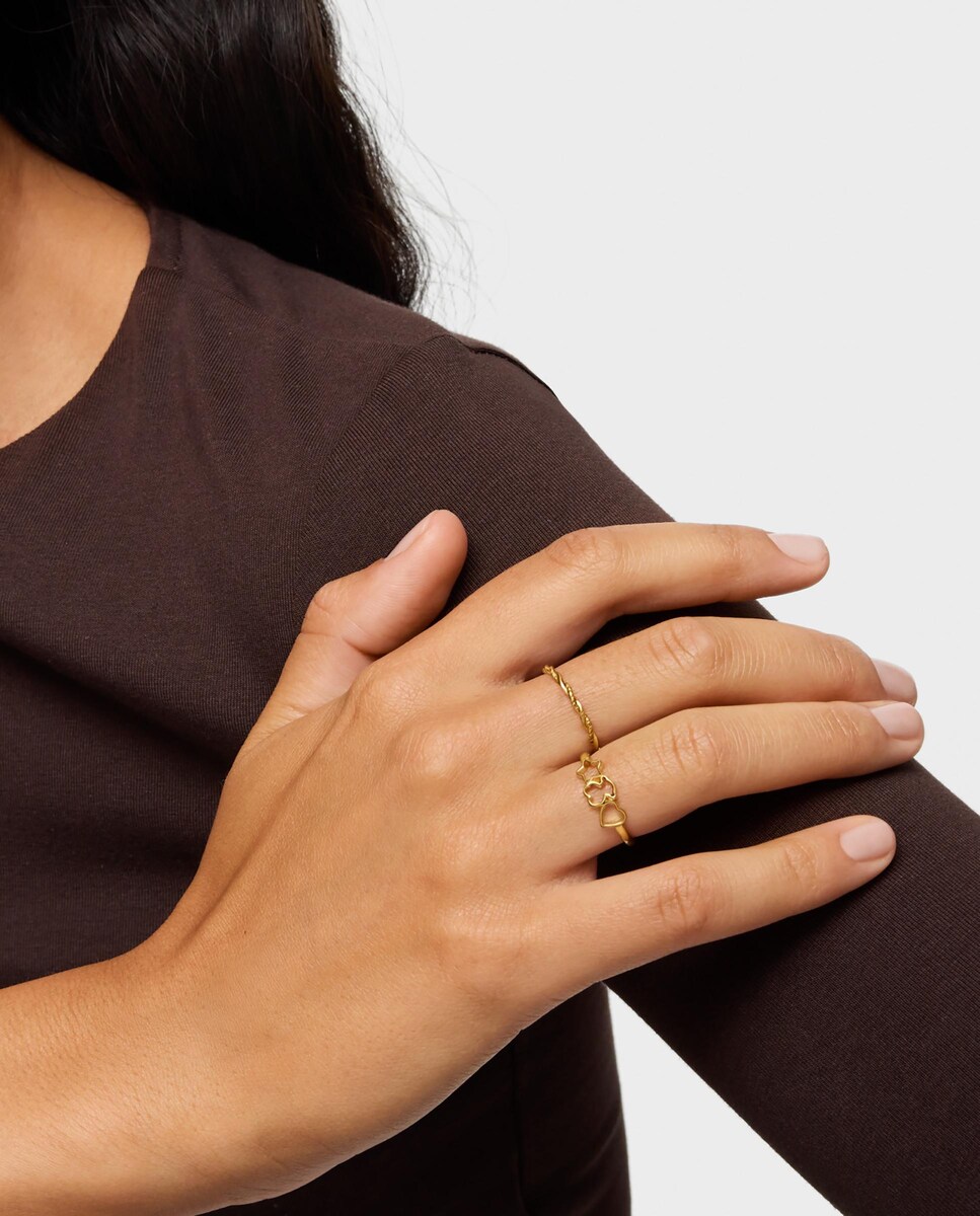 Anillos Tous TOUS Anillo De Plata Y Perlas Motivos Oso