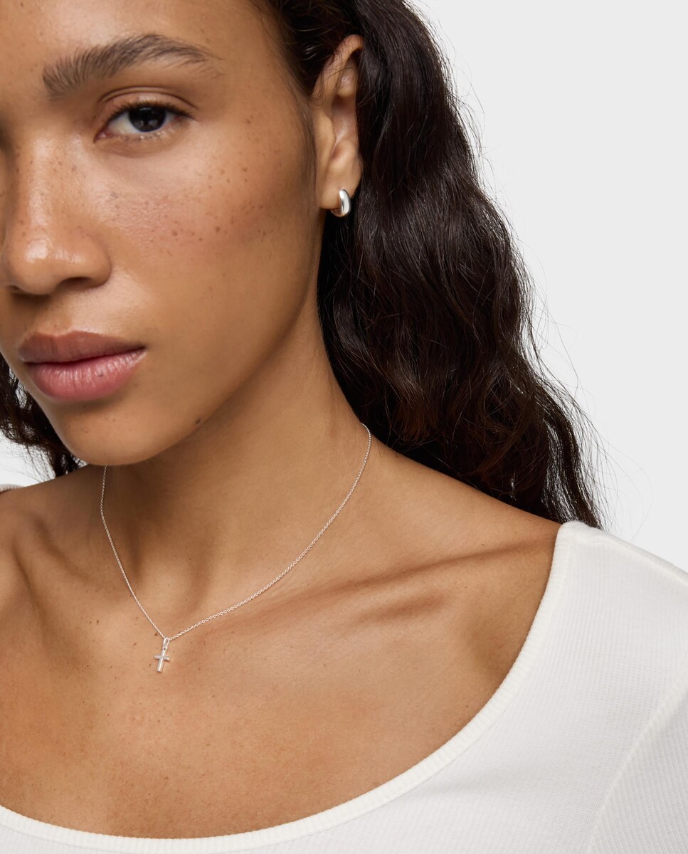 Collar Pendientes Cruz Tous Plata Collar Corto Motivos Cruz De