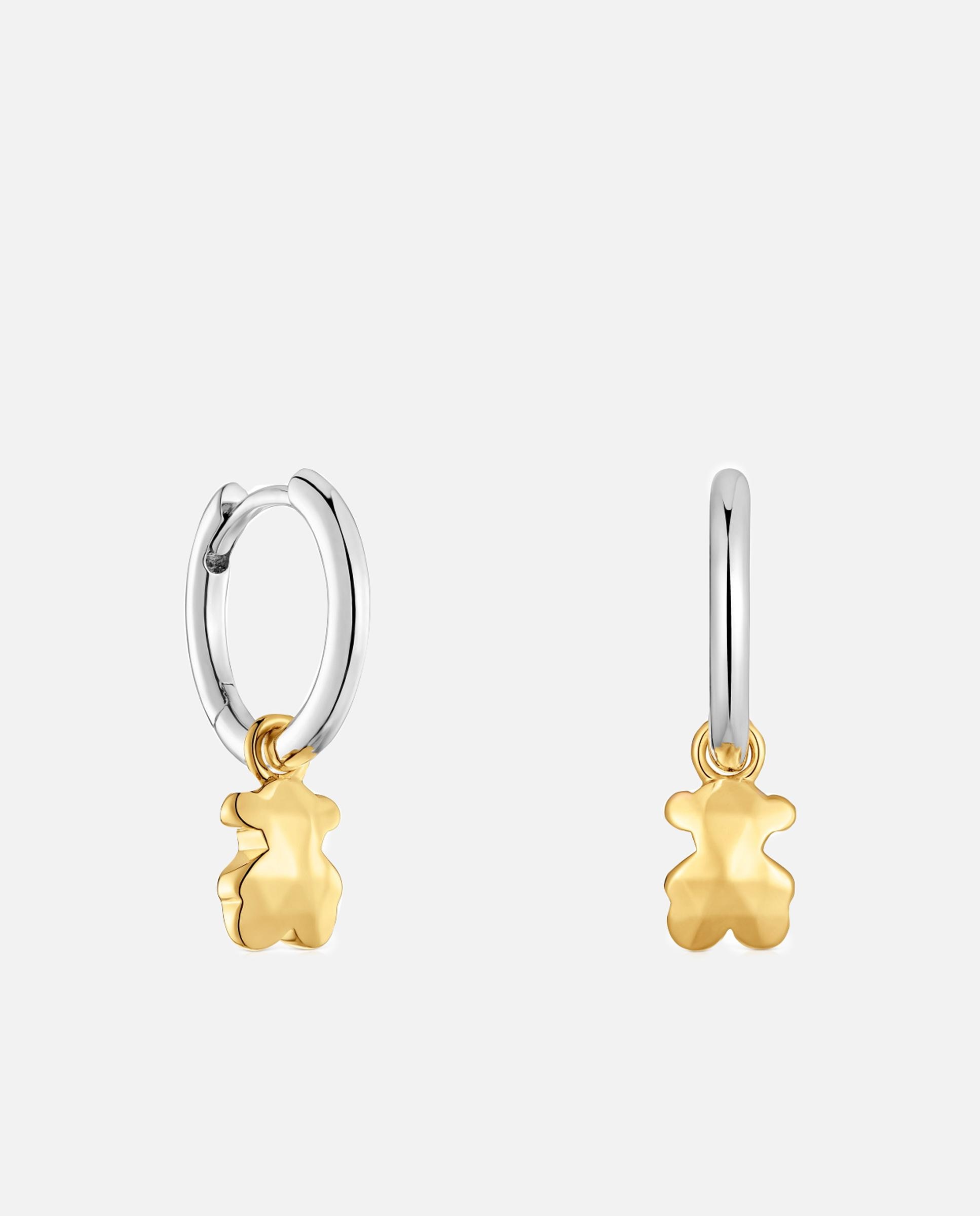 Pendientes de aro icon metal motivo oso bicolor - Tous - Multicolor Multicolor-1