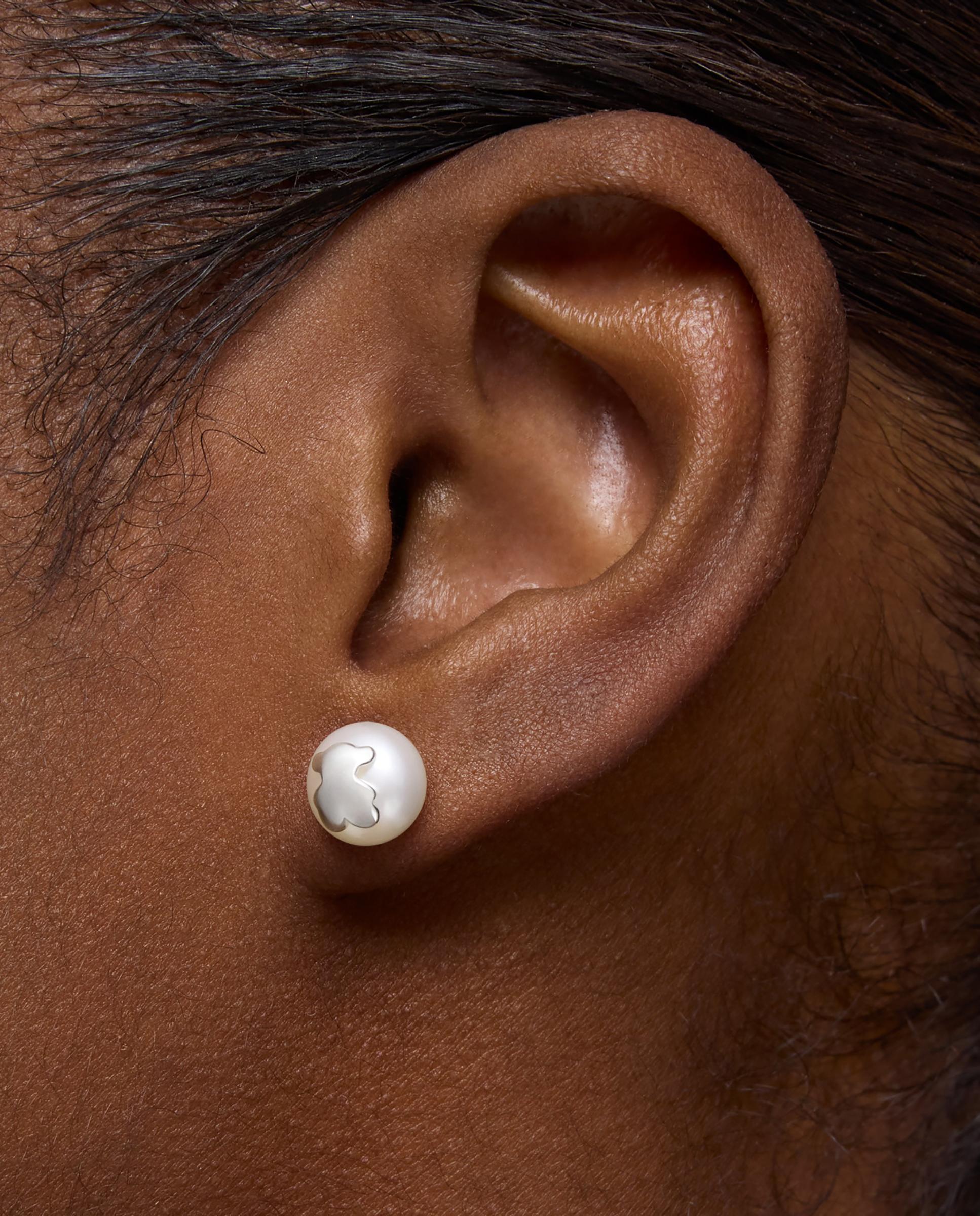 Pendientes triple perla y plata icon pearl - Tous - Blanco Blanco-6