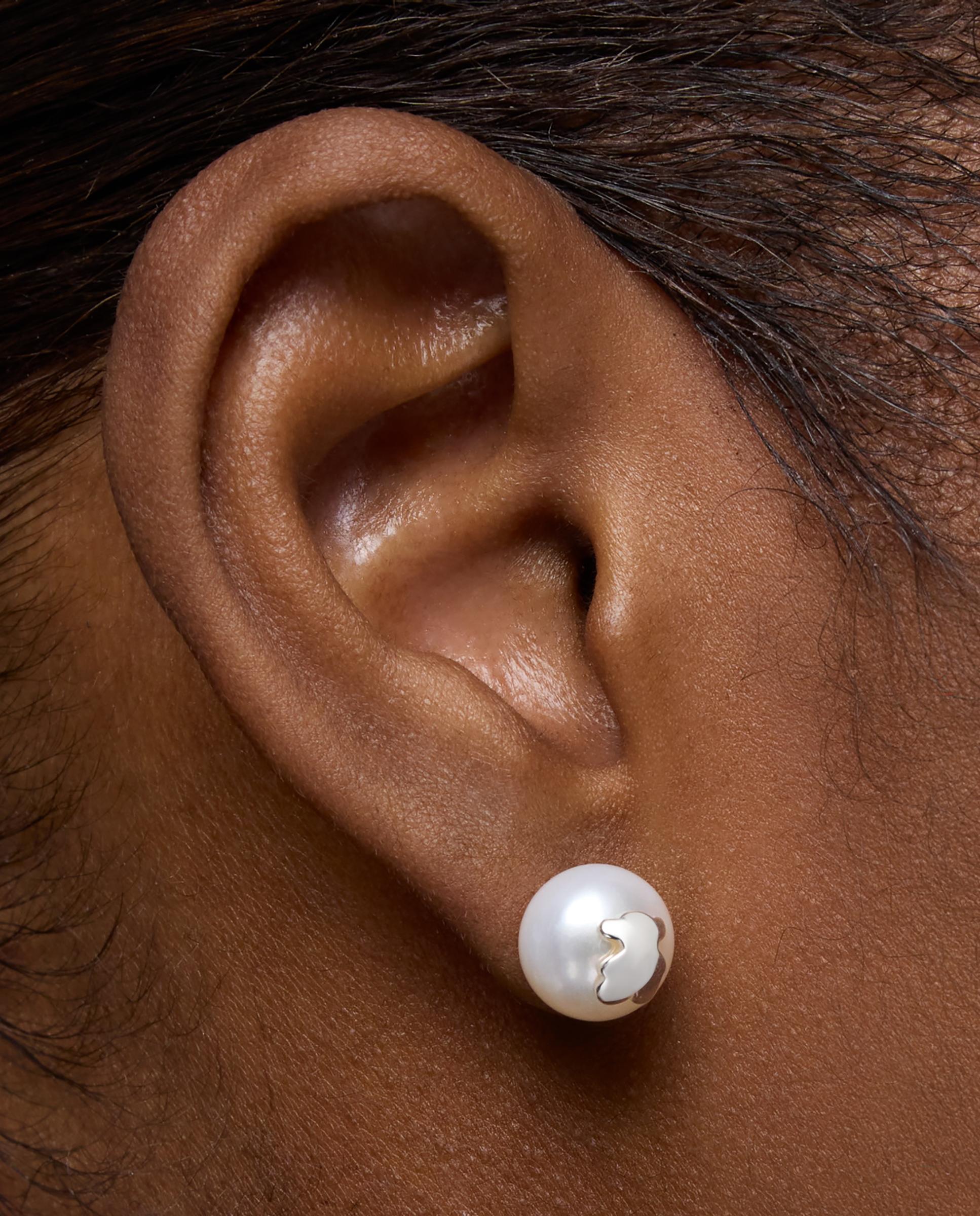 Pendientes de plata y perlas cultivadas 10,5 mm icon pearl - Tous - Blanco Blanco-6