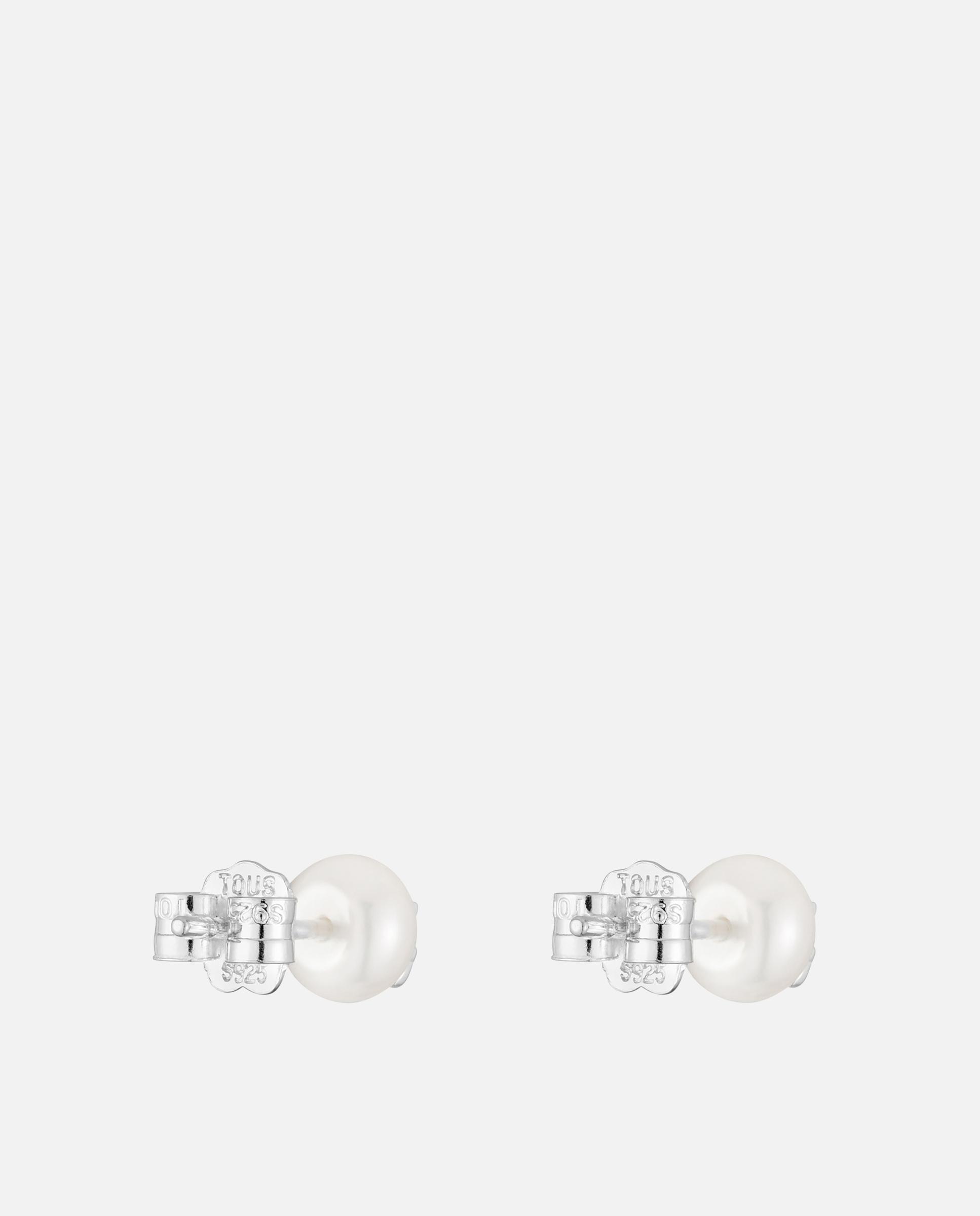 Pendientes de plata y perlas cultivadas icon pearl - Tous - Blanco Blanco-3