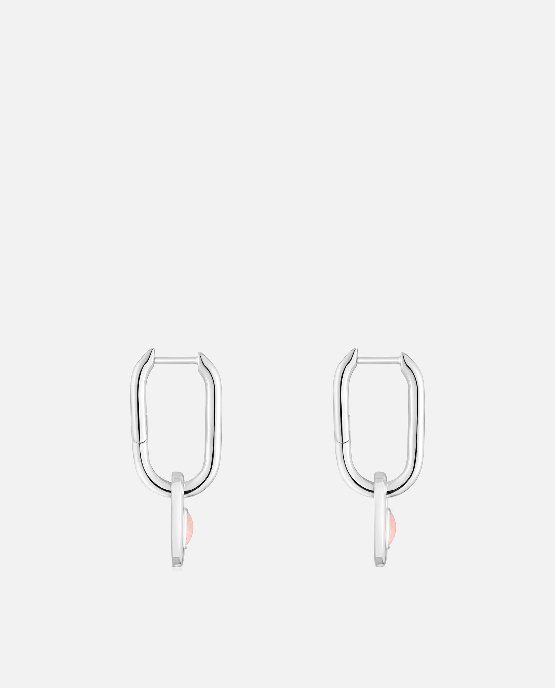 Imagen 2 de Pendientes de aro camille de plata y cuarzo - Tous - Rosa Rosa