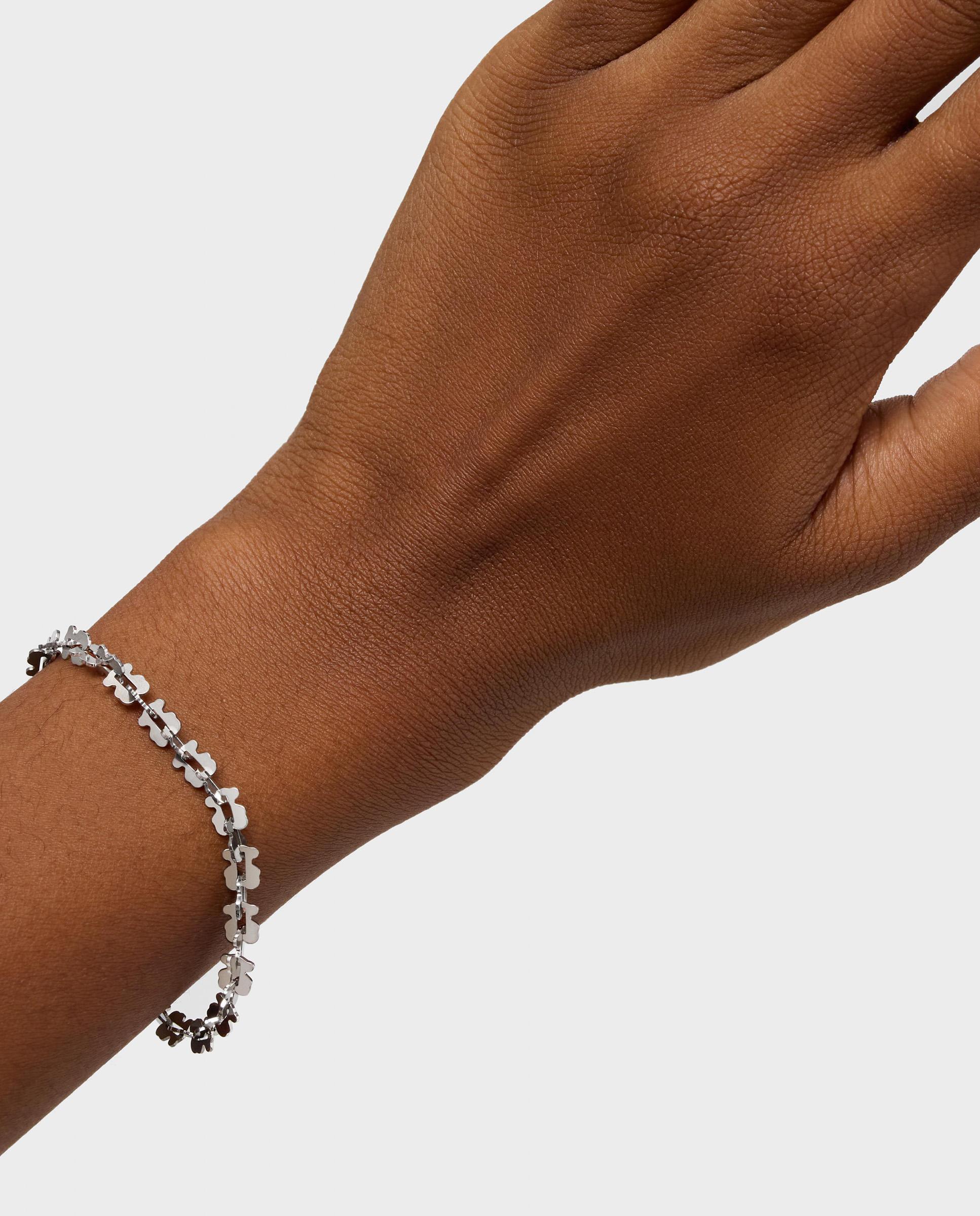 Pulsera de cadena carrusel de acero con motivos oso - Tous - Plateado Plateado-6