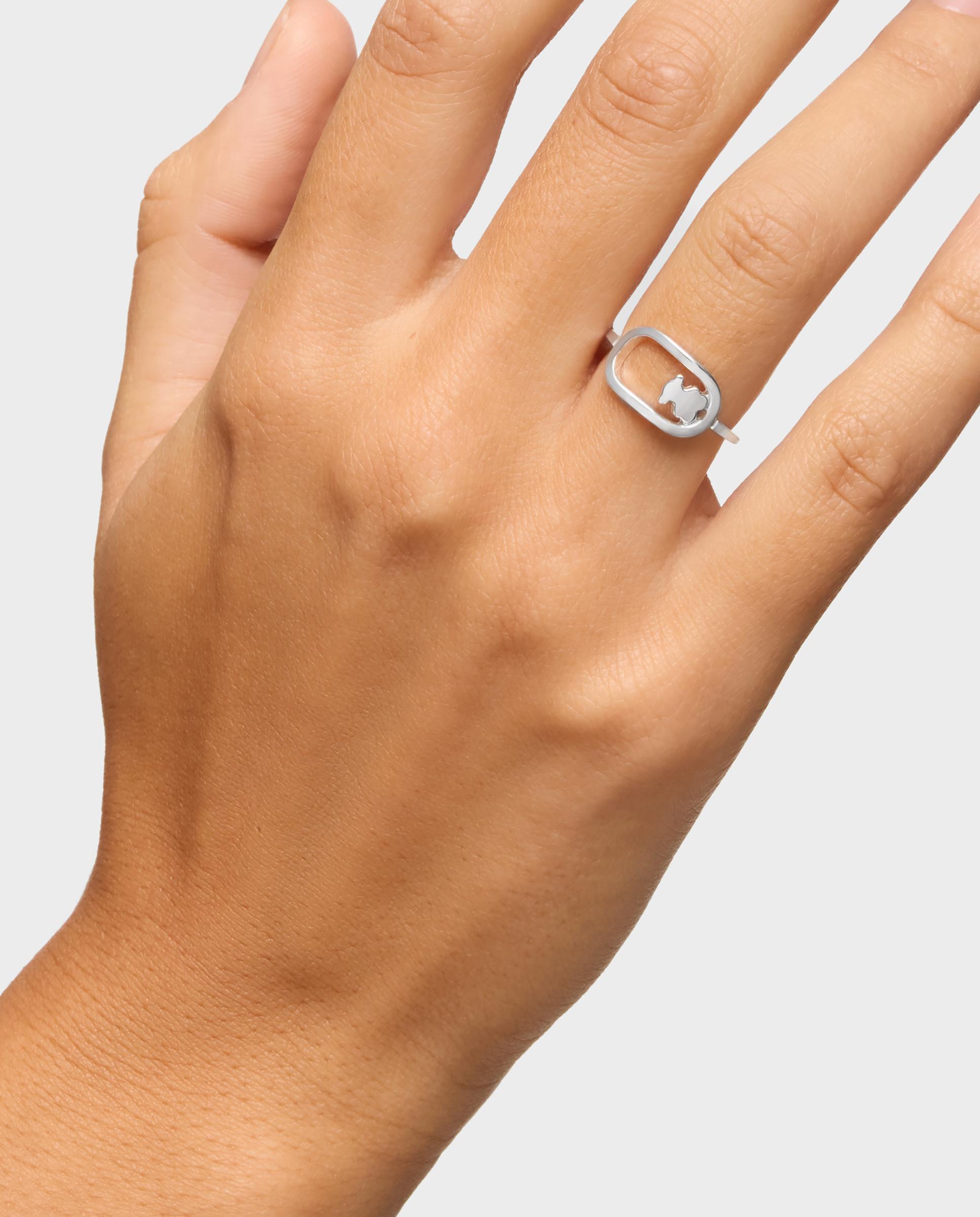 Anillo de plata camille con oso - Tous - Plateado Plateado-5