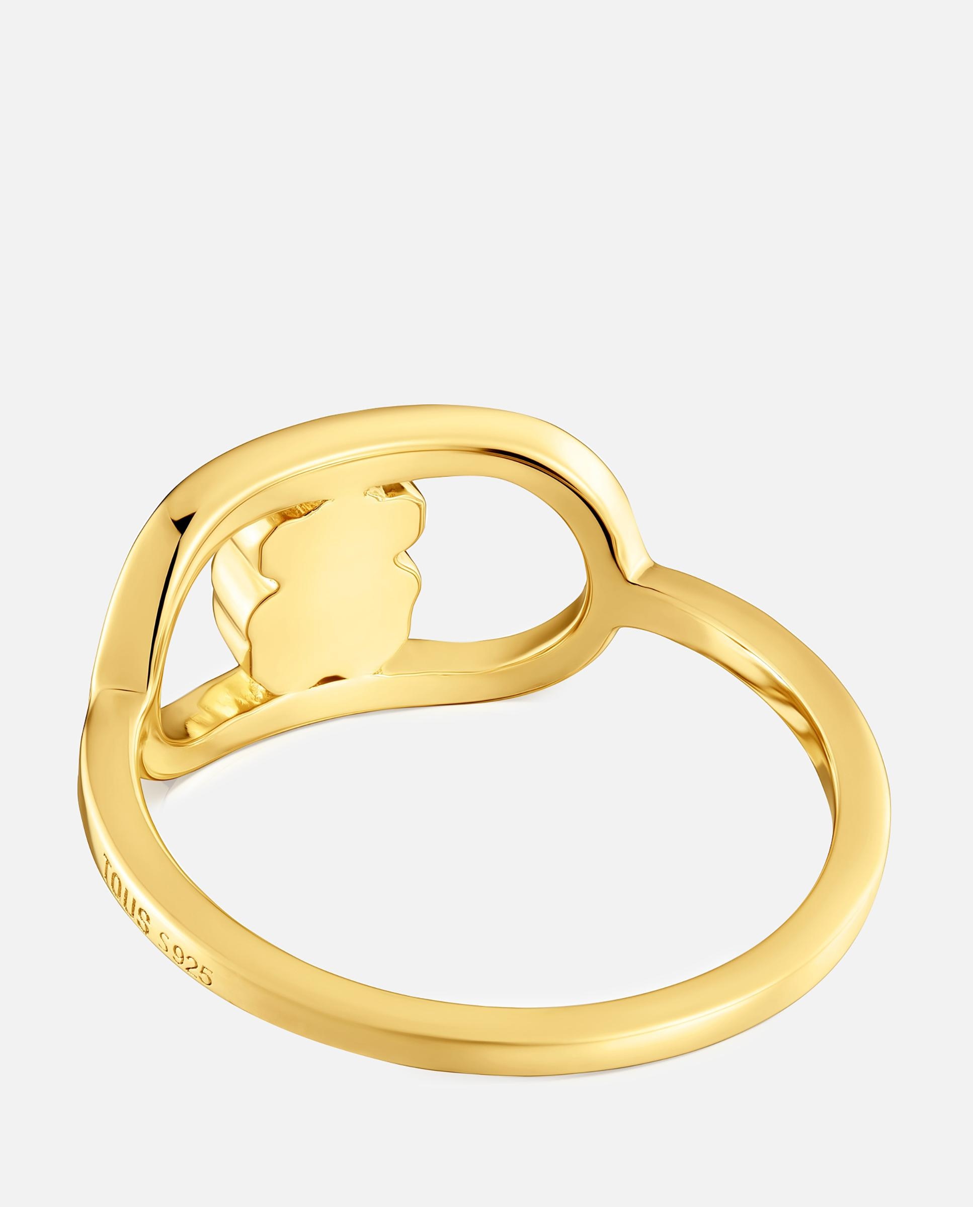 Anillo bañado en oro 18 kt sobre plata y nácar camille - Tous - Blanco Blanco-3