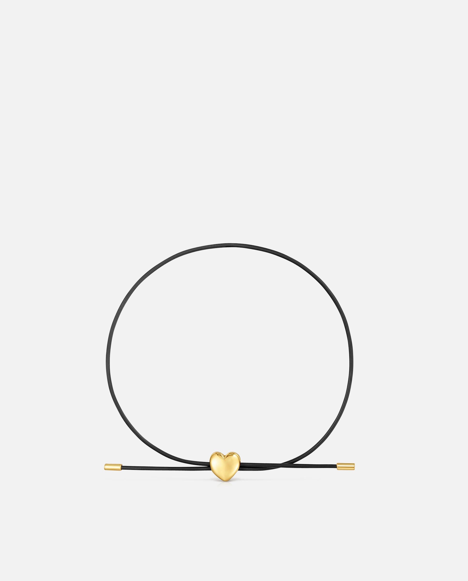 Pulsera de oro 14 kt y caucho bold motif corazón - Tous - Bicolor Bicolor-2