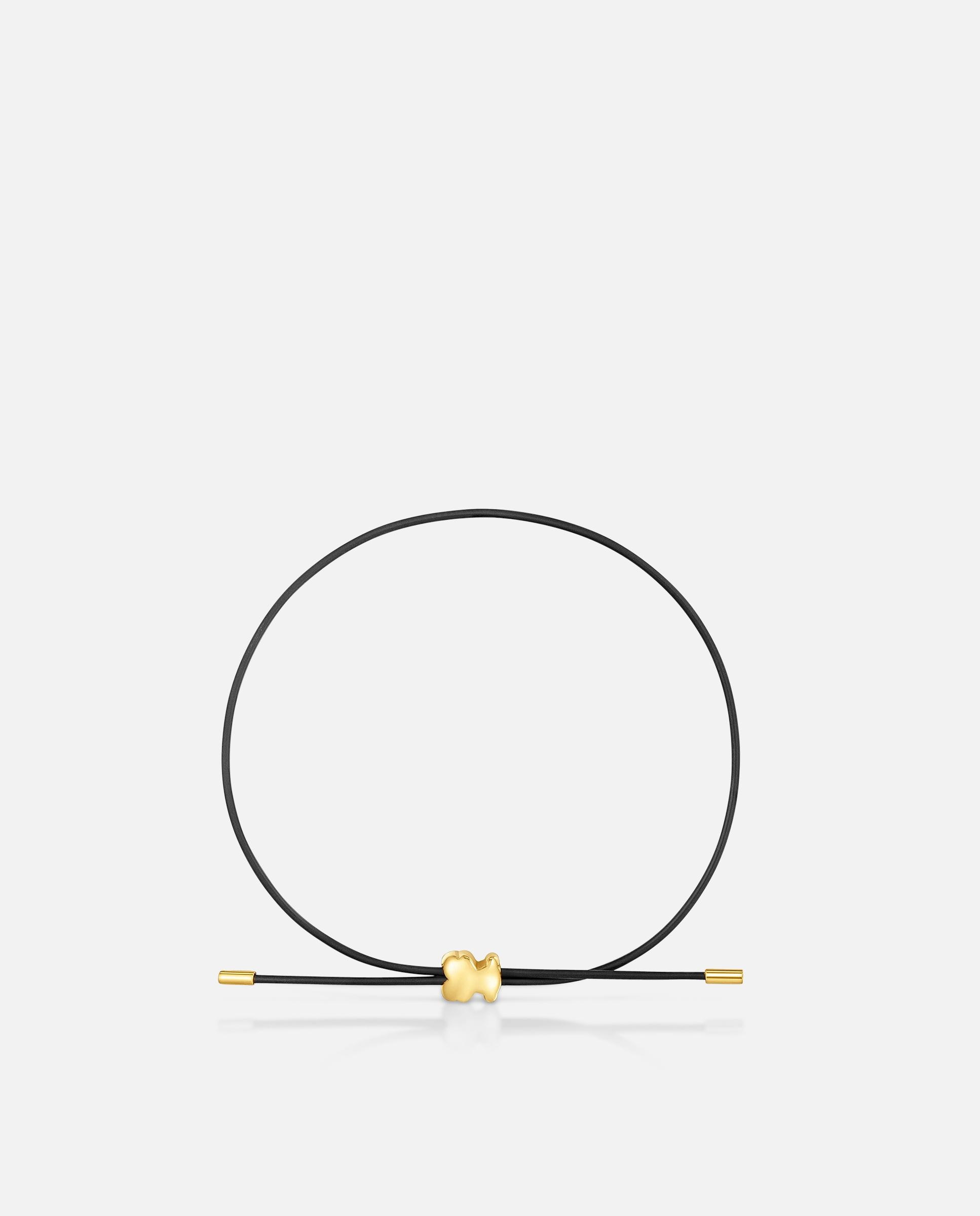 Pulsera de caucho bold motif con oso de oro amarillo 14 kt - Tous - Multicolor Multicolor-2