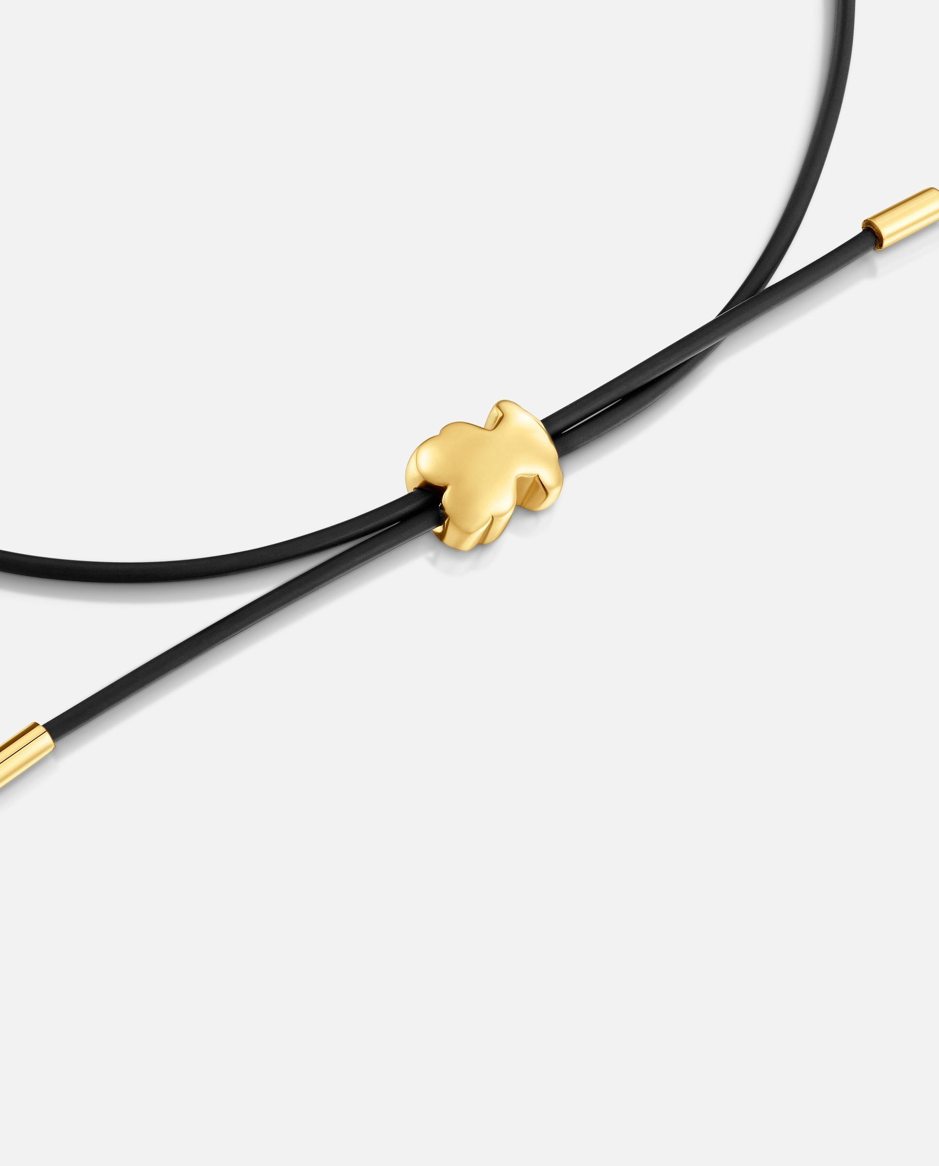 Pulsera de caucho bold motif con oso de oro amarillo 14 kt - Tous - Multicolor Multicolor-3