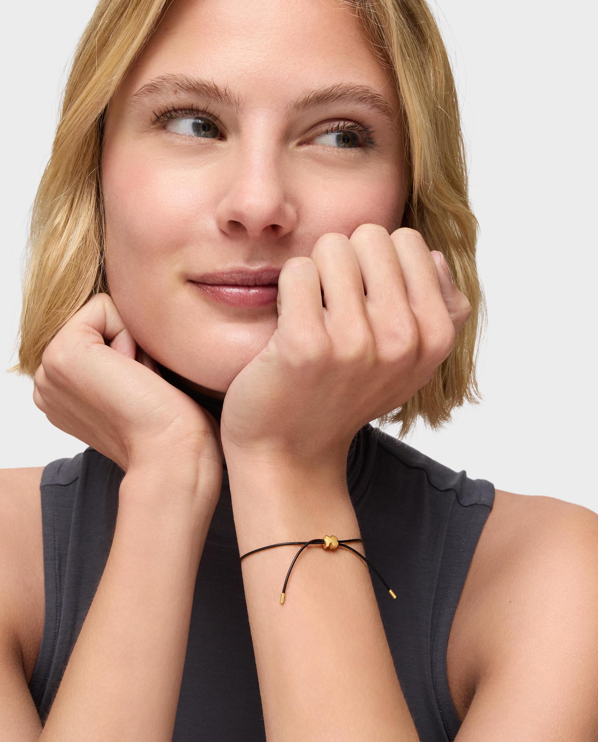Pulsera de caucho bold motif con oso de oro amarillo 14 kt - Tous - Multicolor Multicolor-4