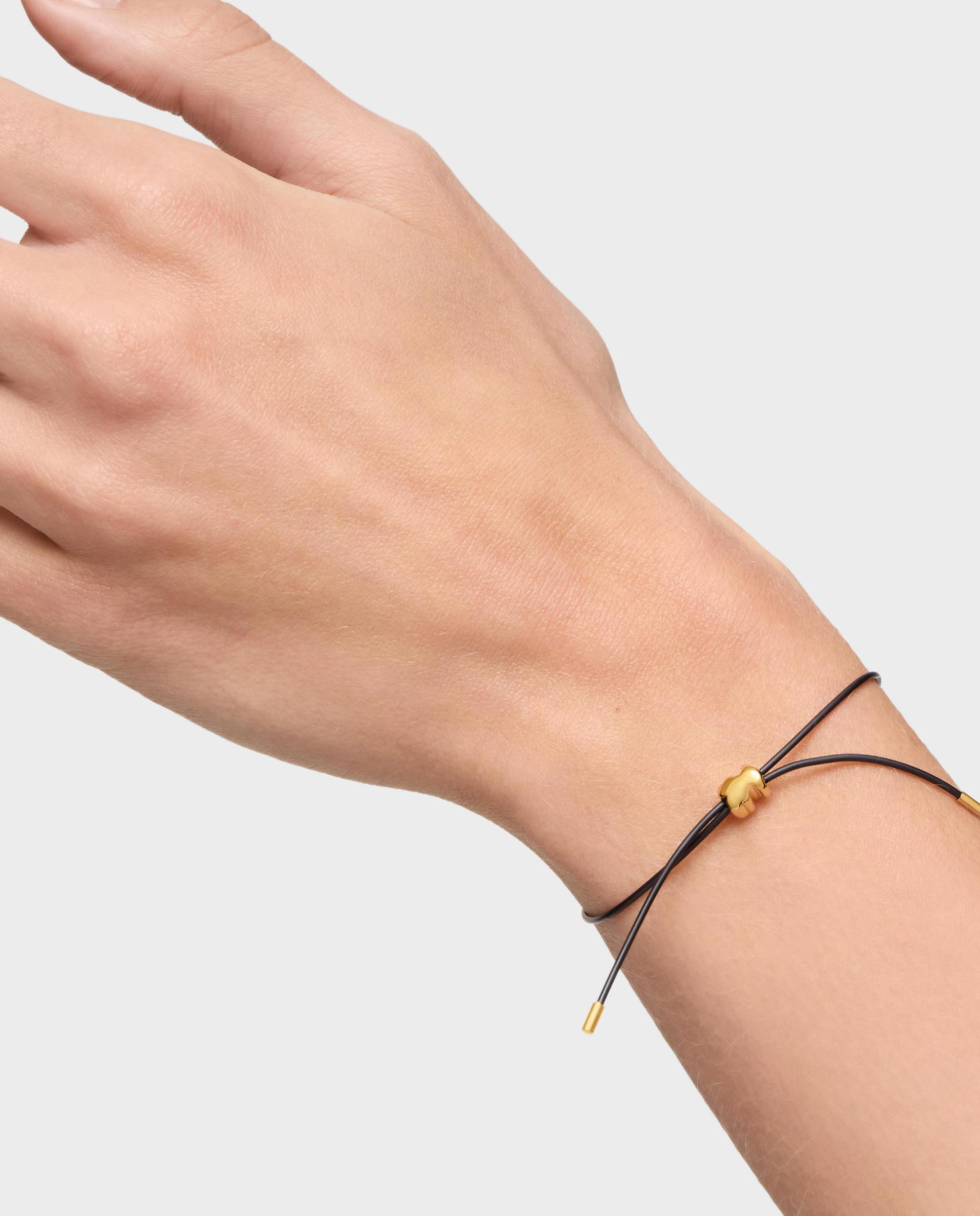 Pulsera de caucho bold motif con oso de oro amarillo 14 kt - Tous - Multicolor Multicolor-6
