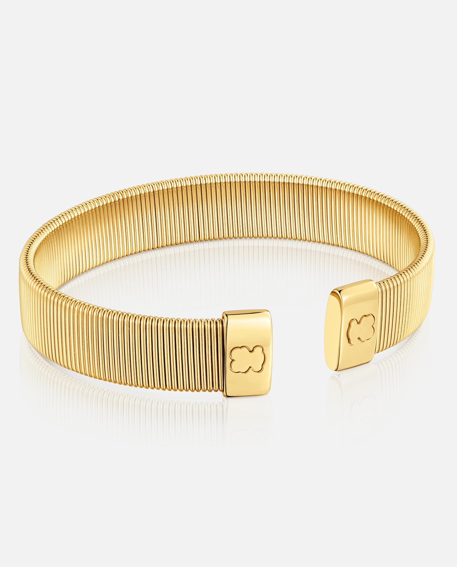 Pulsera rígida bulevard de acero 12 mm - Tous - Dorado Dorado-1