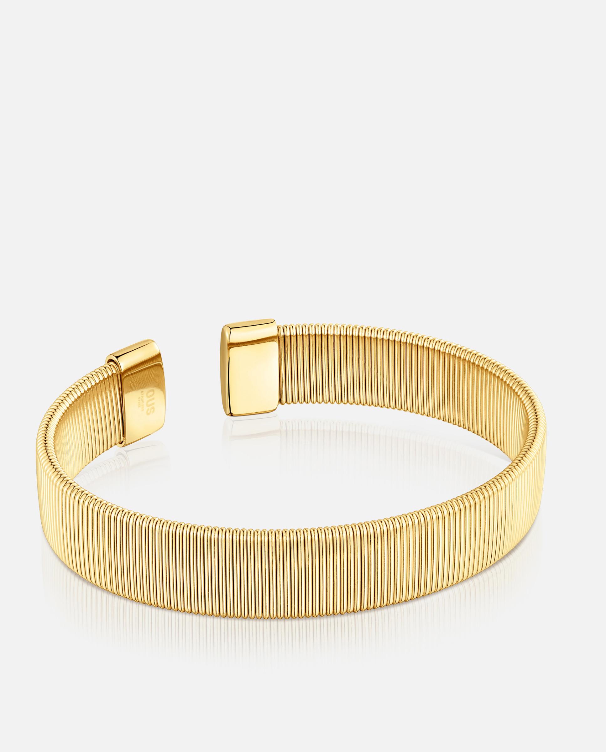 Pulsera rígida bulevard de acero 12 mm - Tous - Dorado Dorado-3