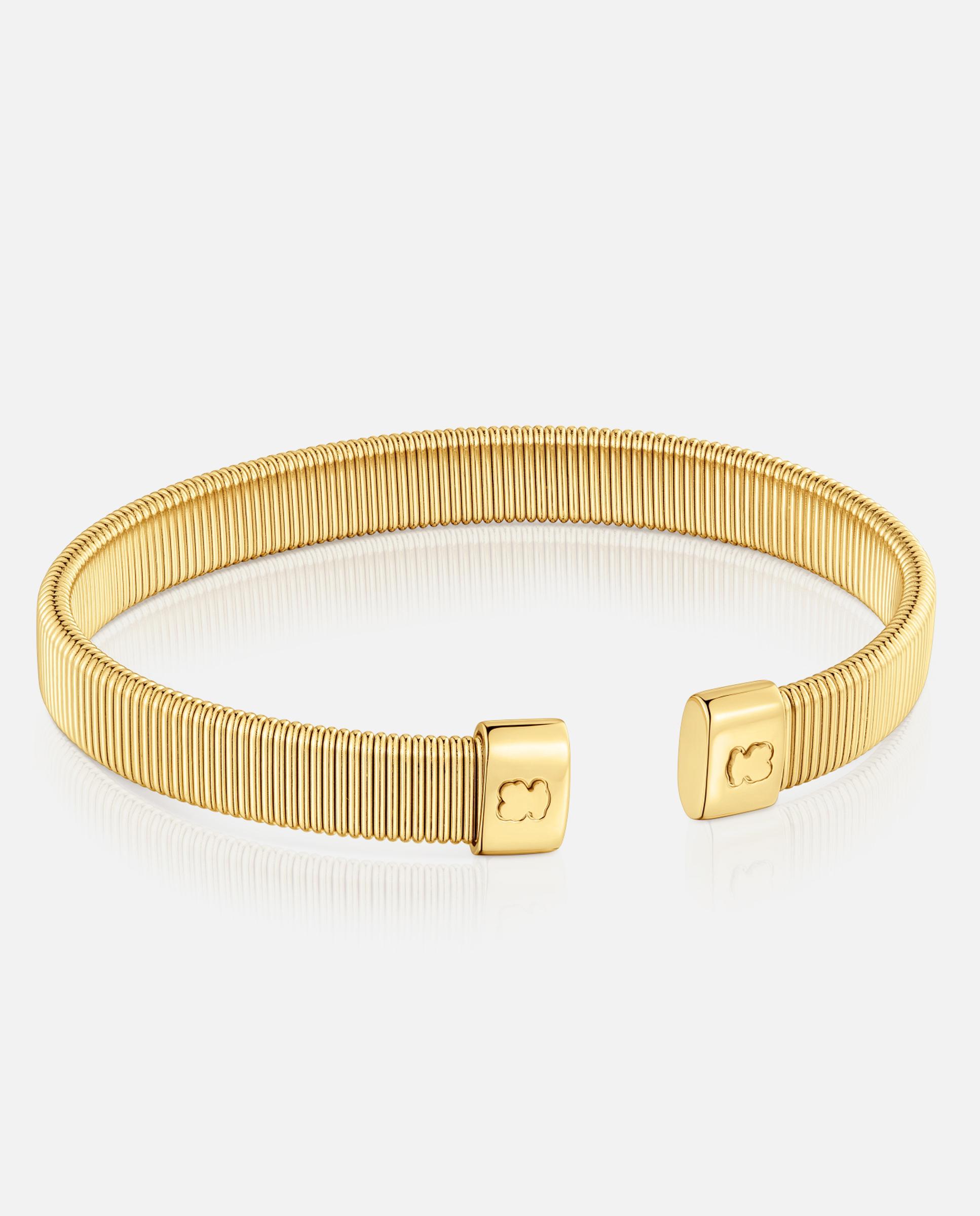 Imagen 0 de Pulsera rígida bulevard de acero dorado 8 mm Dorado