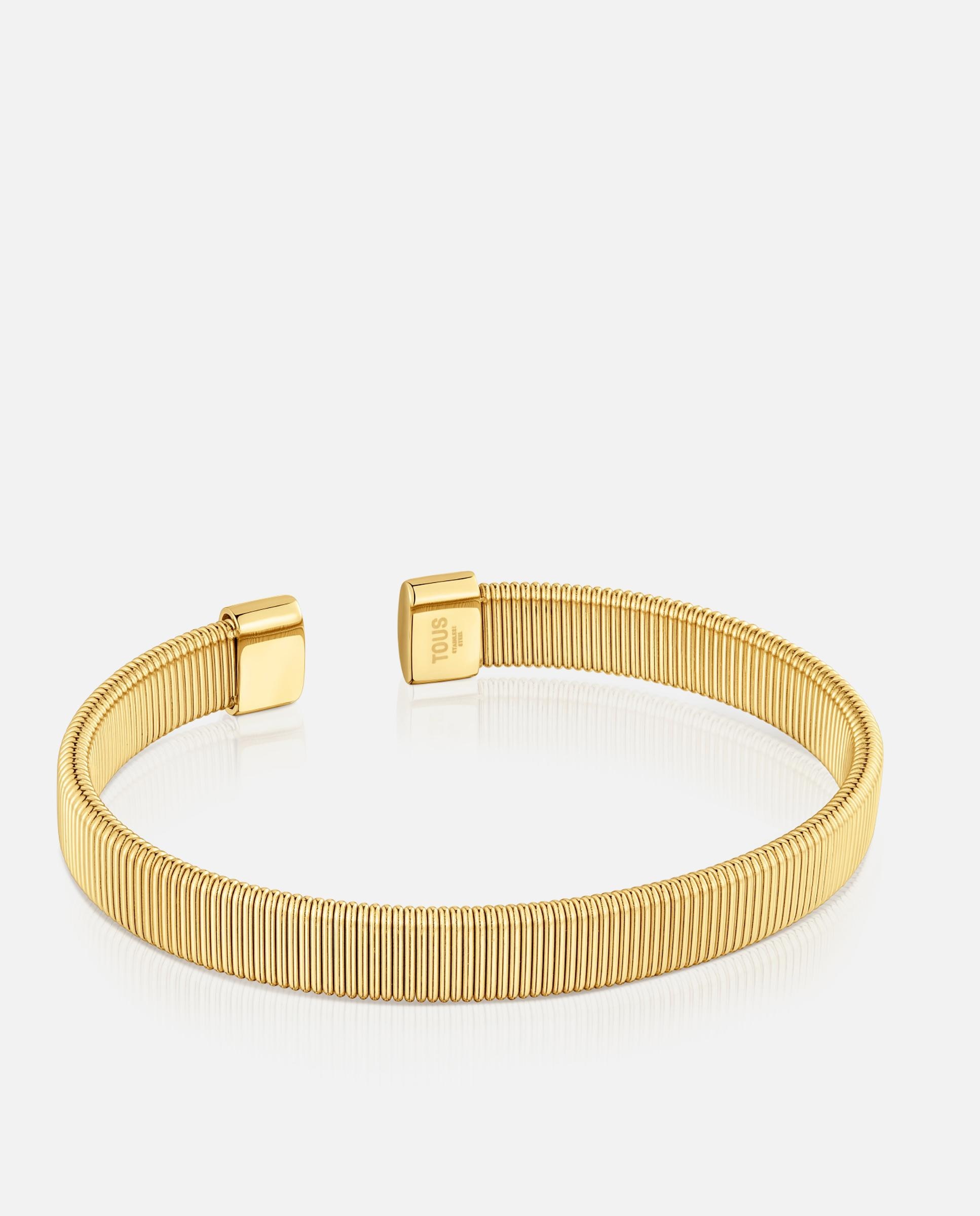 Pulsera rígida bulevard de acero 8 mm - Tous - Dorado Dorado-3