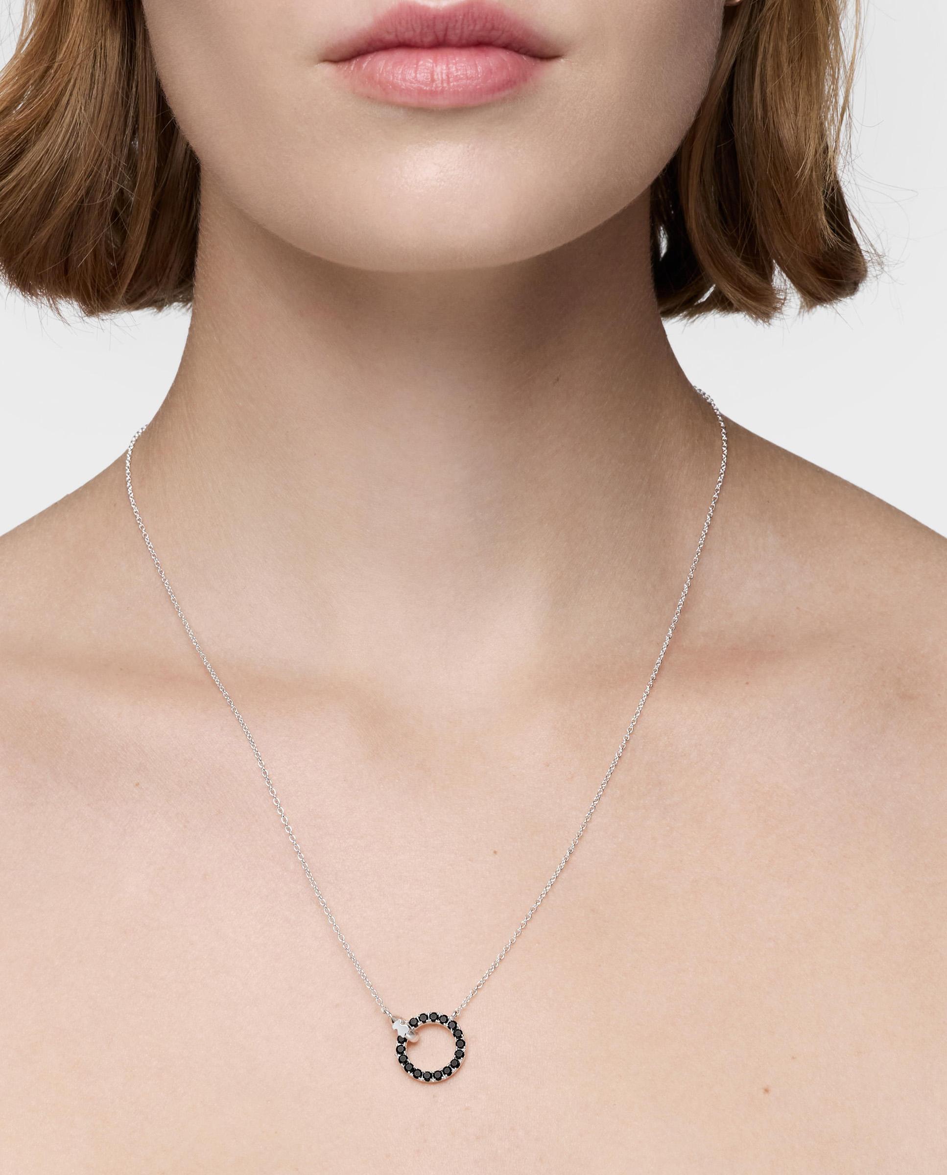 Collar straight de plata y espinela negra - Tous - Negro Negro-5