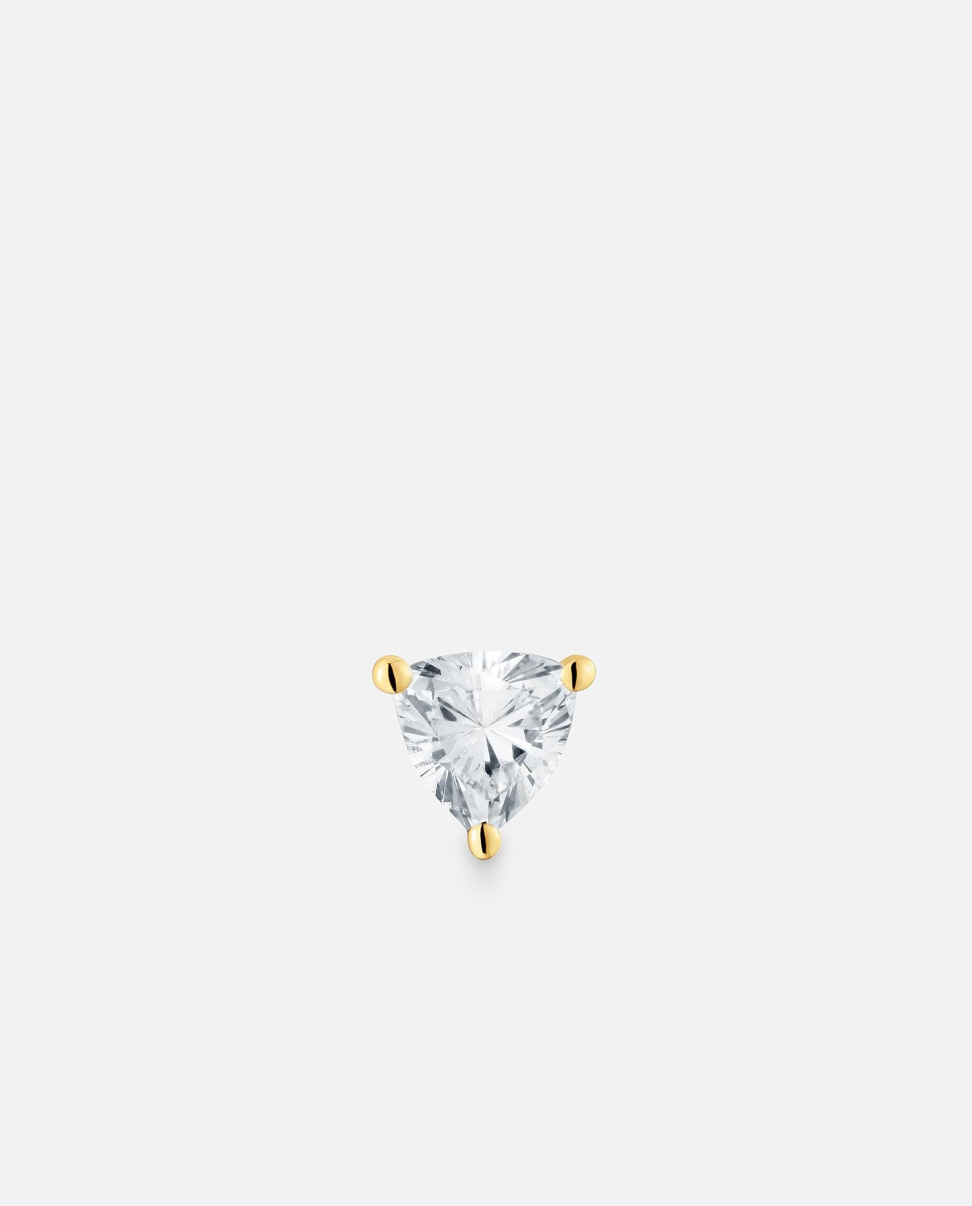 Pendiente individual shine lgd de oro 14 kt y diamante creado en laboratorio 0,14 ct - Tous - Blanco Blanco-1