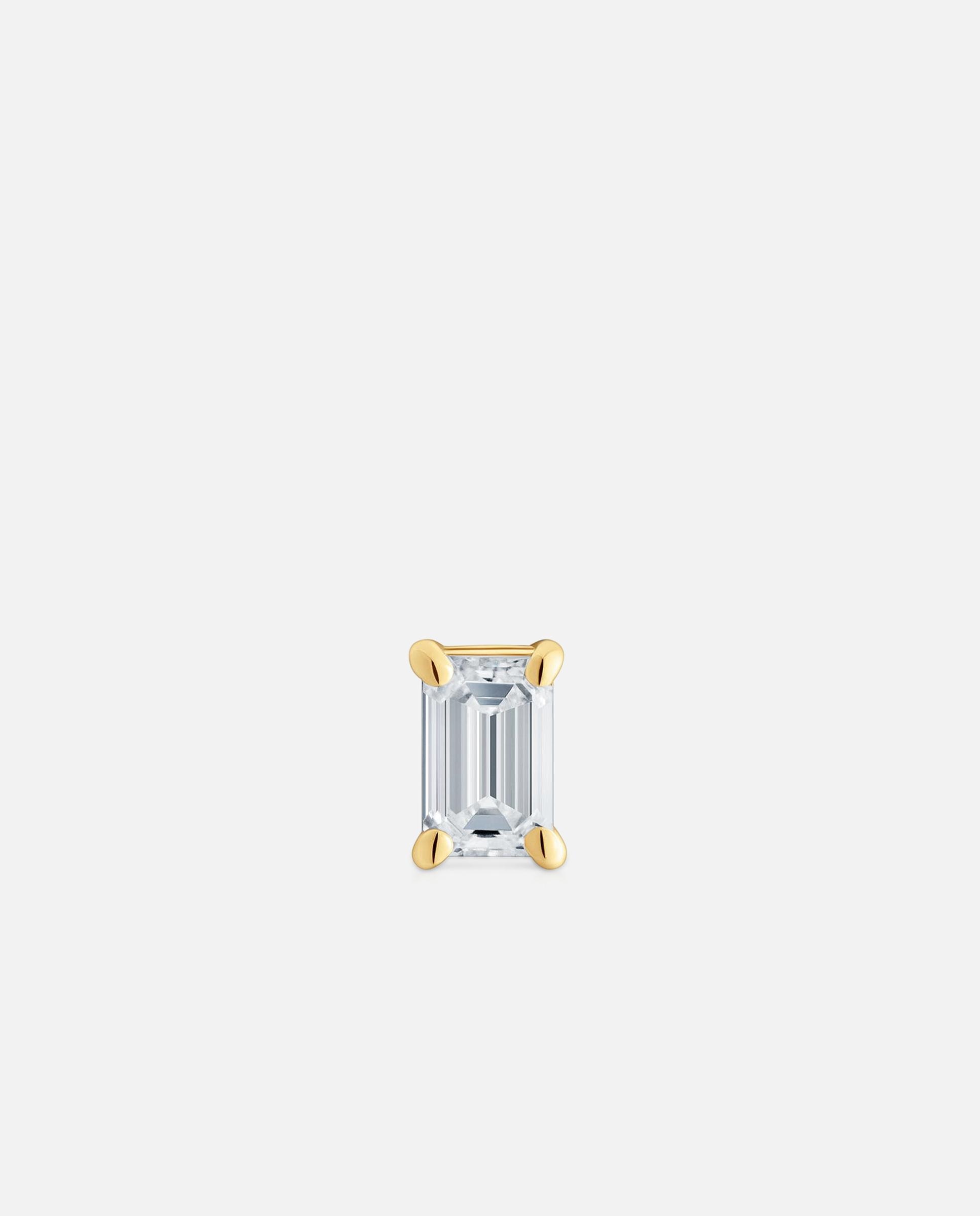 Pendiente individual shine lgd de oro 14 kt y diamante creado en laboratorio 0,20 ct - Tous - Blanco Blanco-1