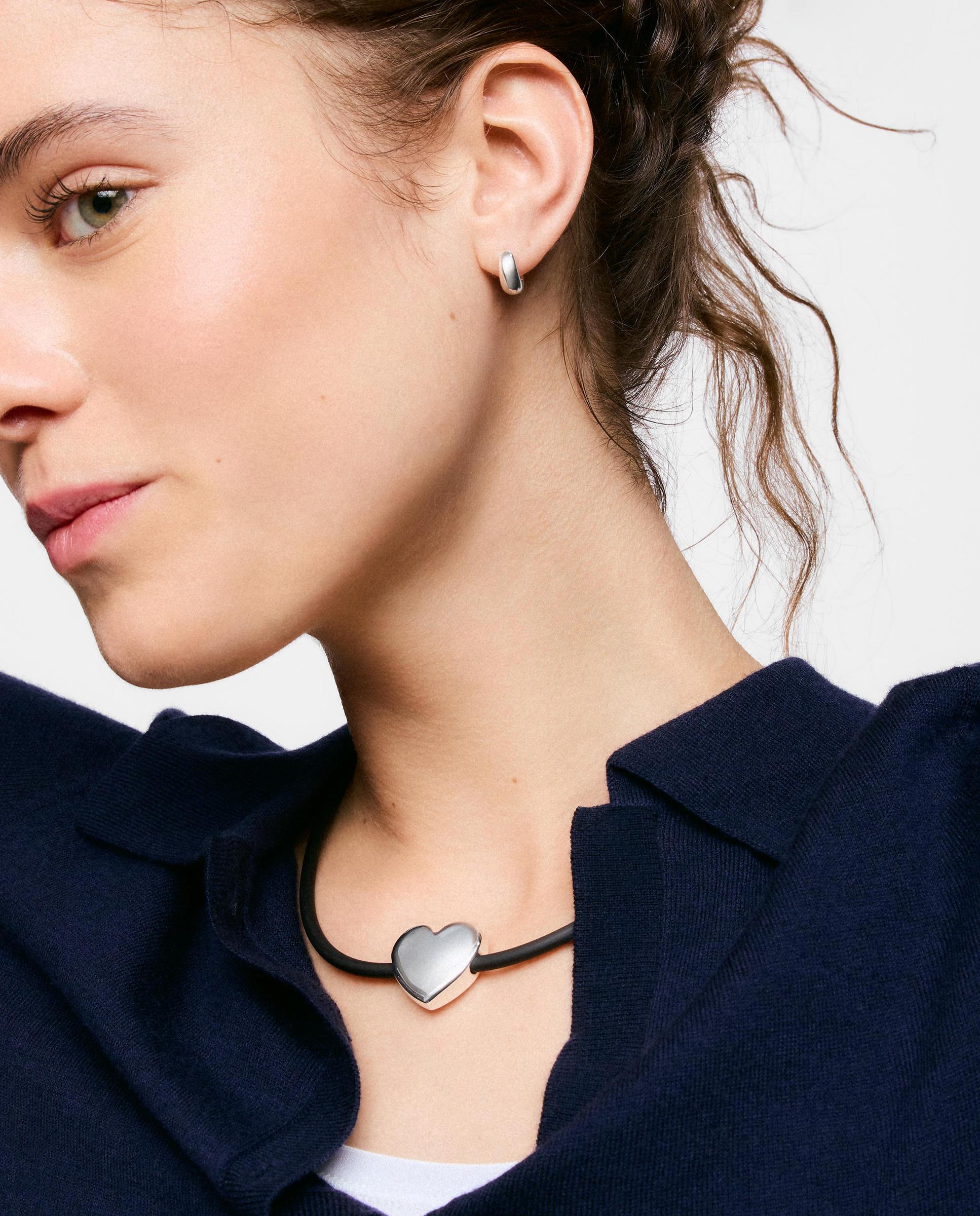 Collar bold motif con motivo corazón de plata de primera ley - Tous - Negro Negro-4