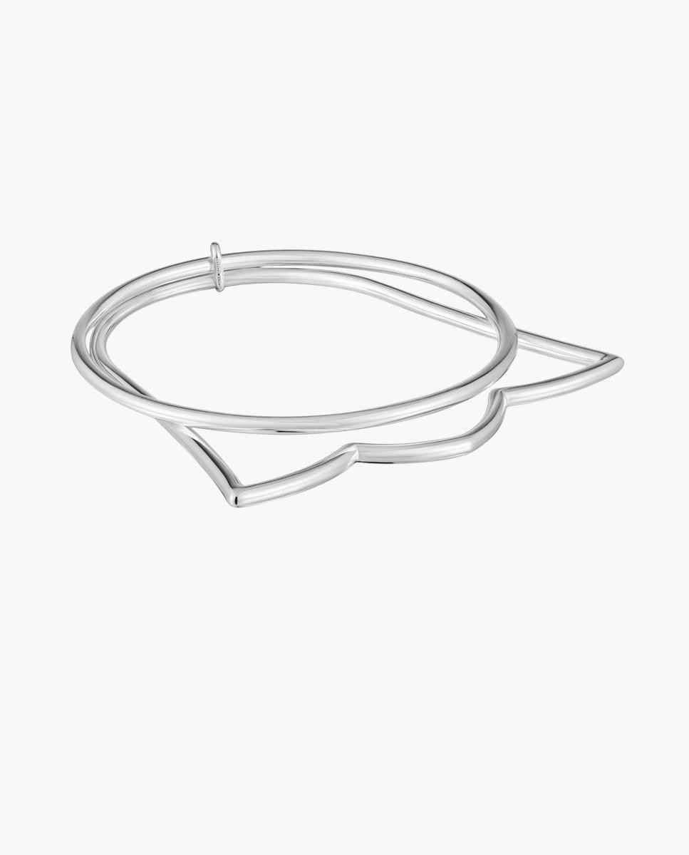 Pulsera rígida straight esclava con tulipa de plata - Tous - Plateado Plateado-1