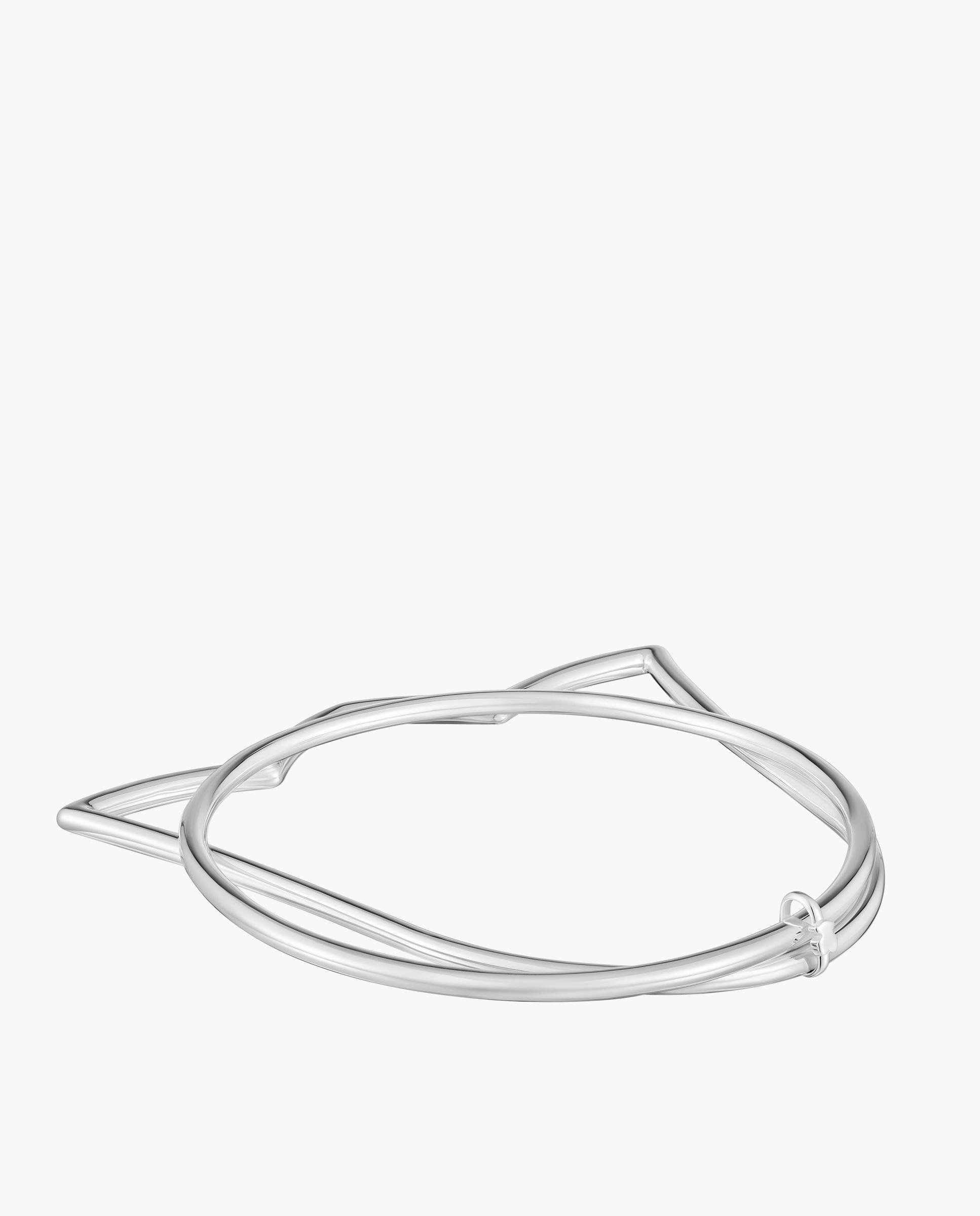 Pulsera rígida straight esclava con tulipa de plata - Tous - Plateado Plateado-2