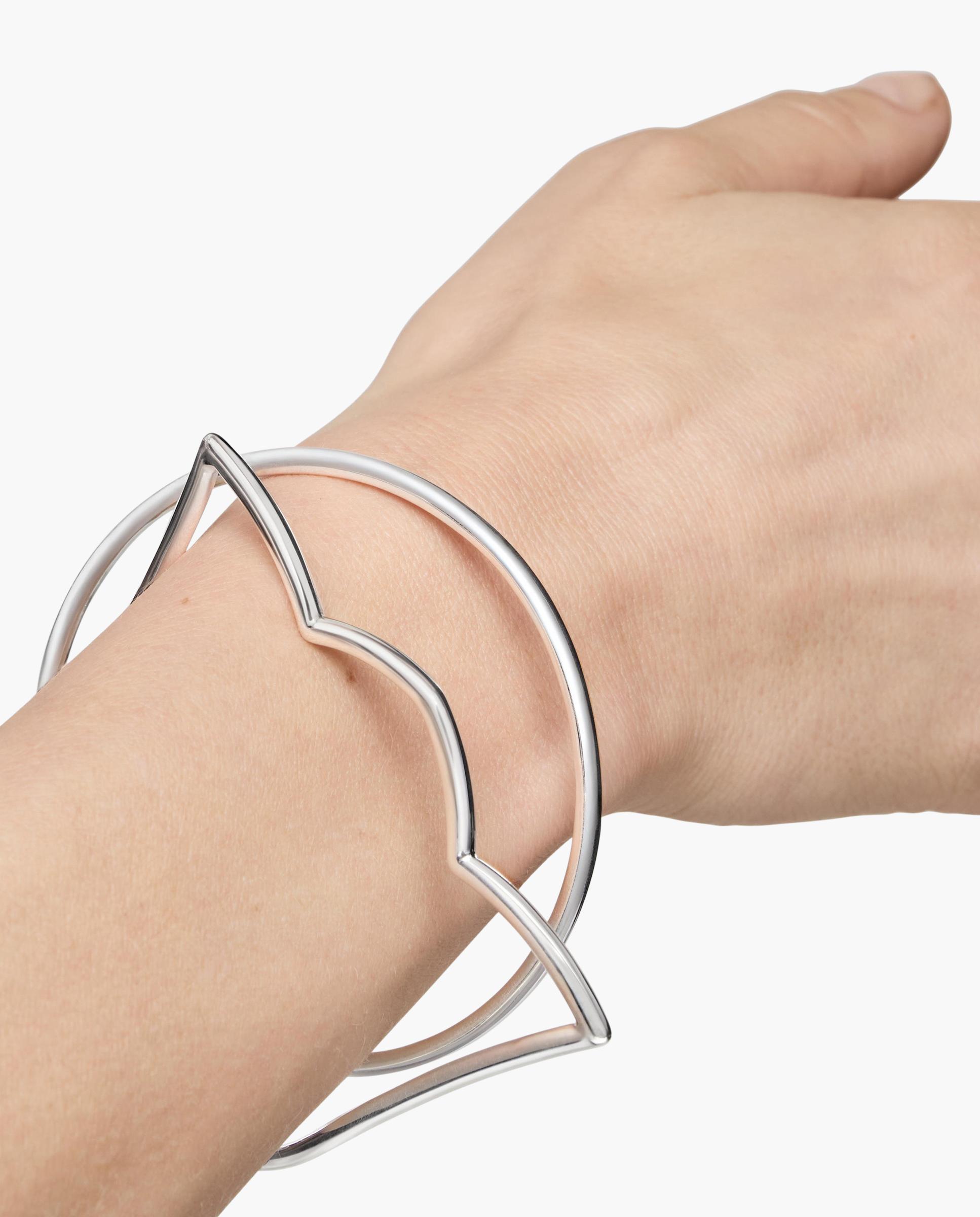 Pulsera rígida straight esclava con tulipa de plata - Tous - Plateado Plateado-3