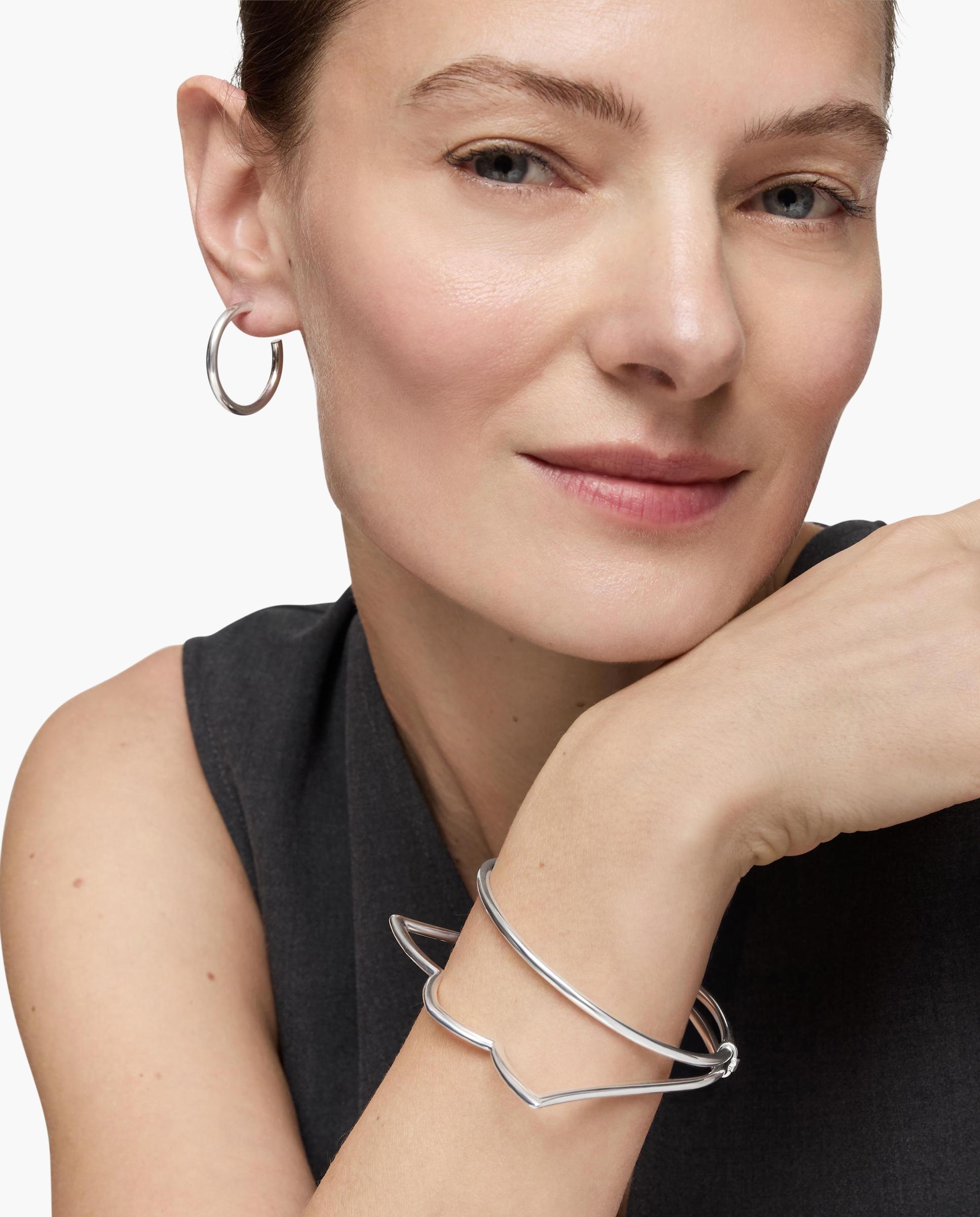Pulsera rígida straight esclava con tulipa de plata - Tous - Plateado Plateado-4