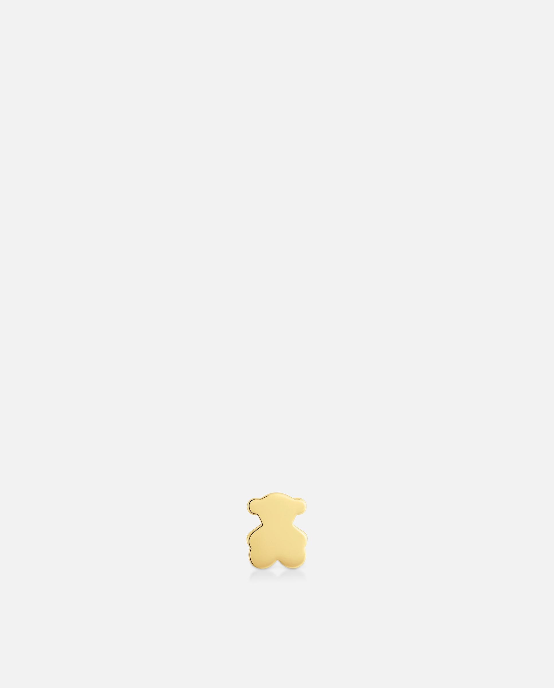 Imagen 0 de Charm de oso bañado en oro 18 kt sobre plata 7 mm Dorado