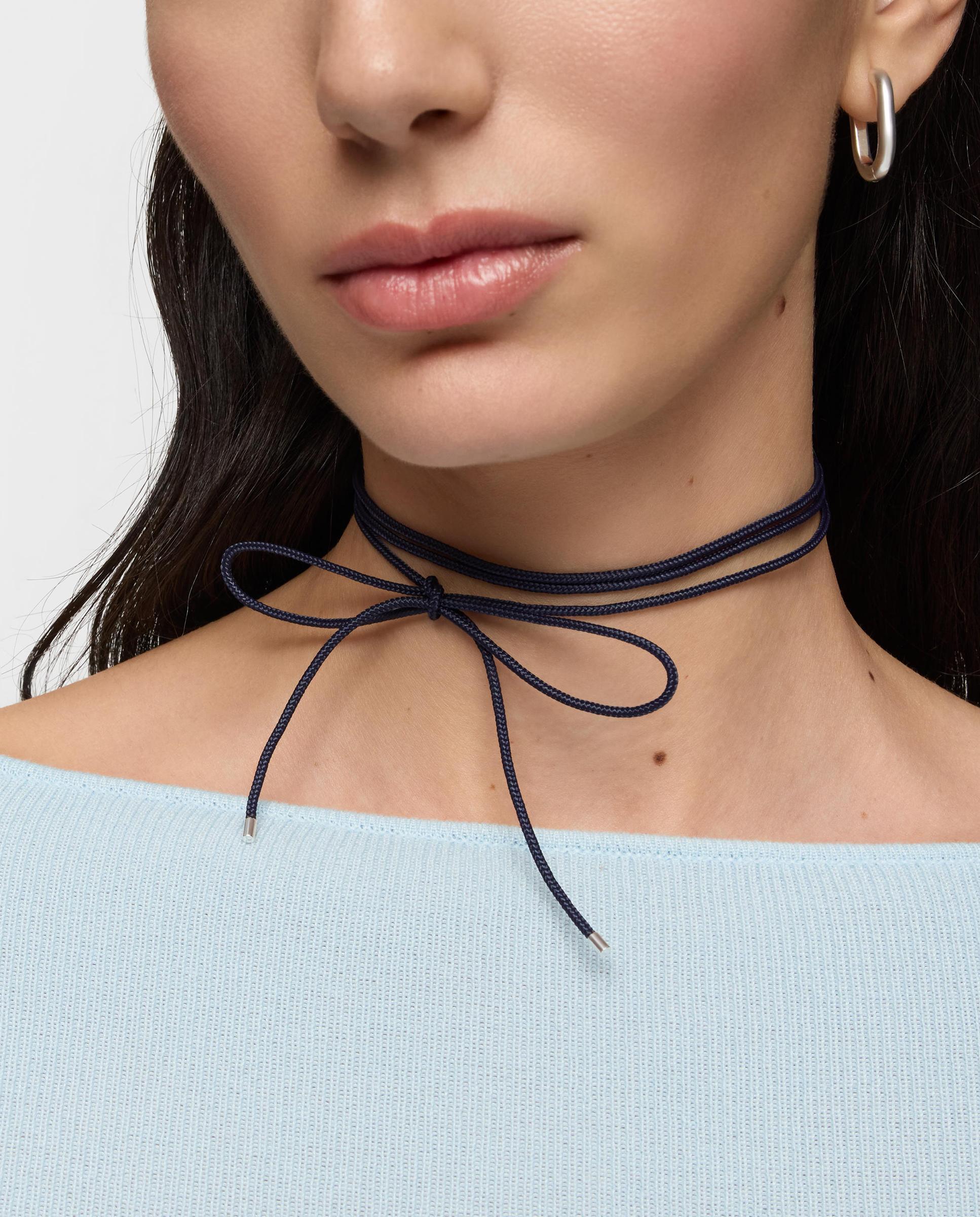 Collar basics largo de plata en azul - Tous - Multicolor Multicolor-2