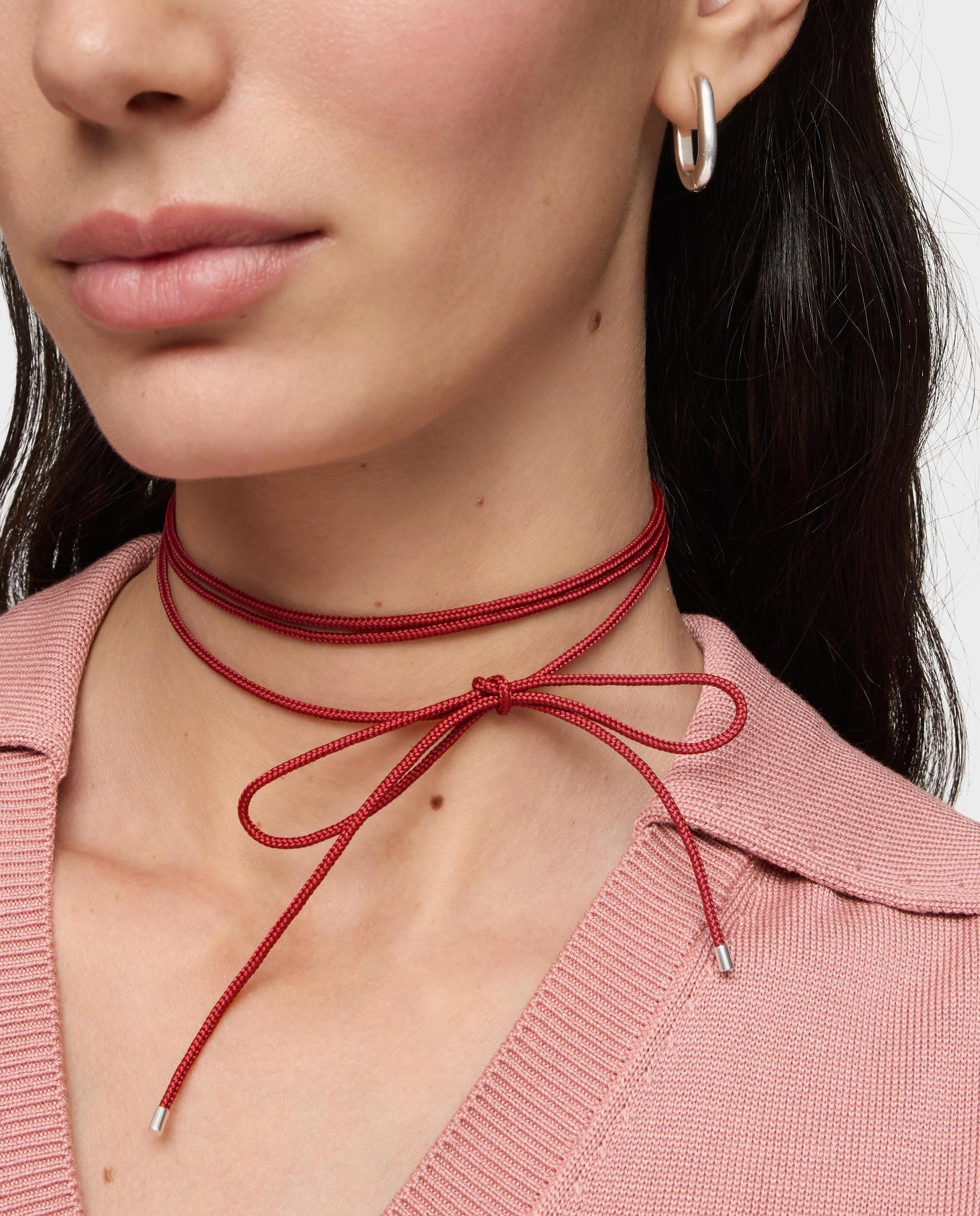 Collar basics largo de plata en burdeos - Tous - Multicolor Multicolor-4