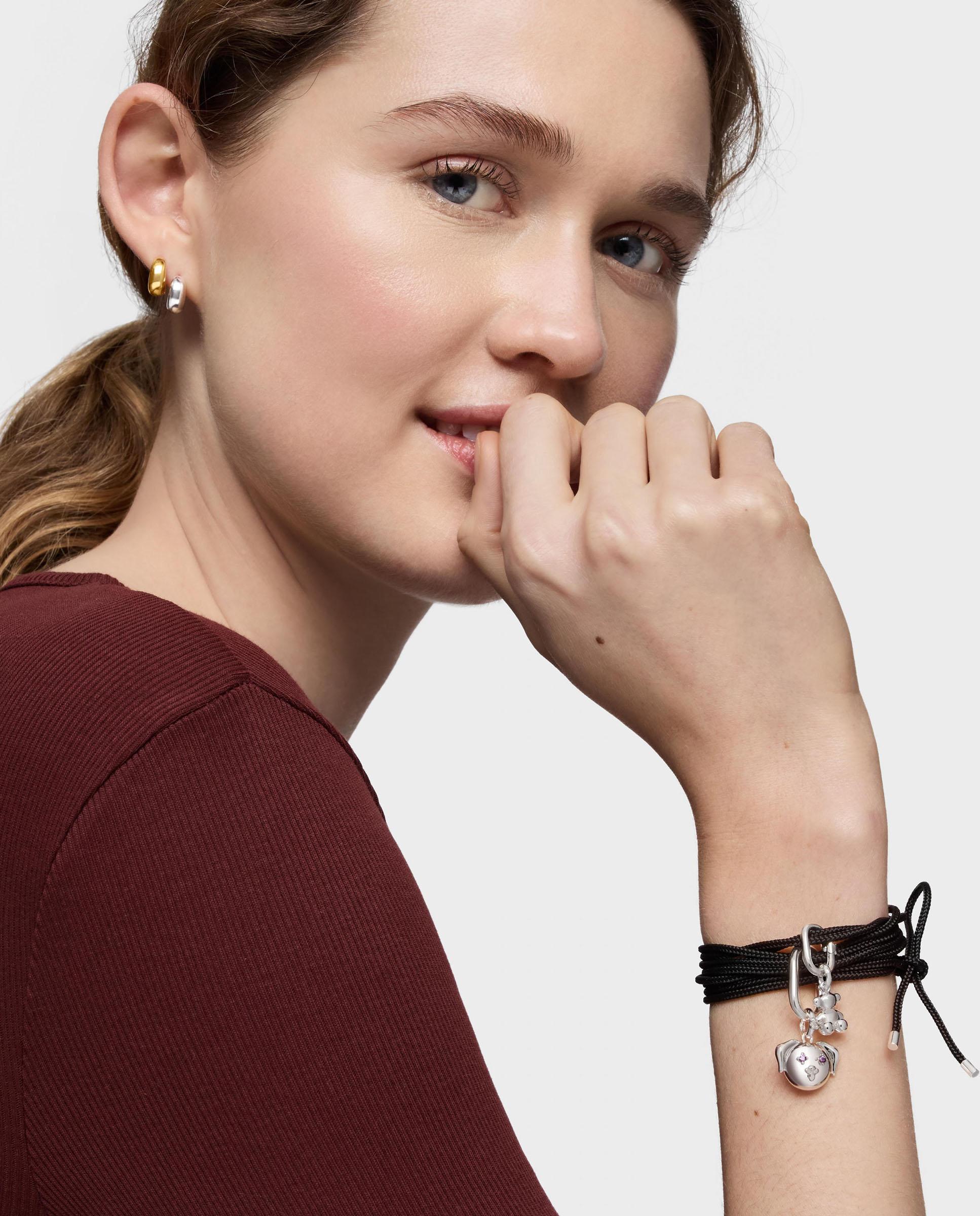 Collar basics largo de plata en - Tous - Negro Negro-4