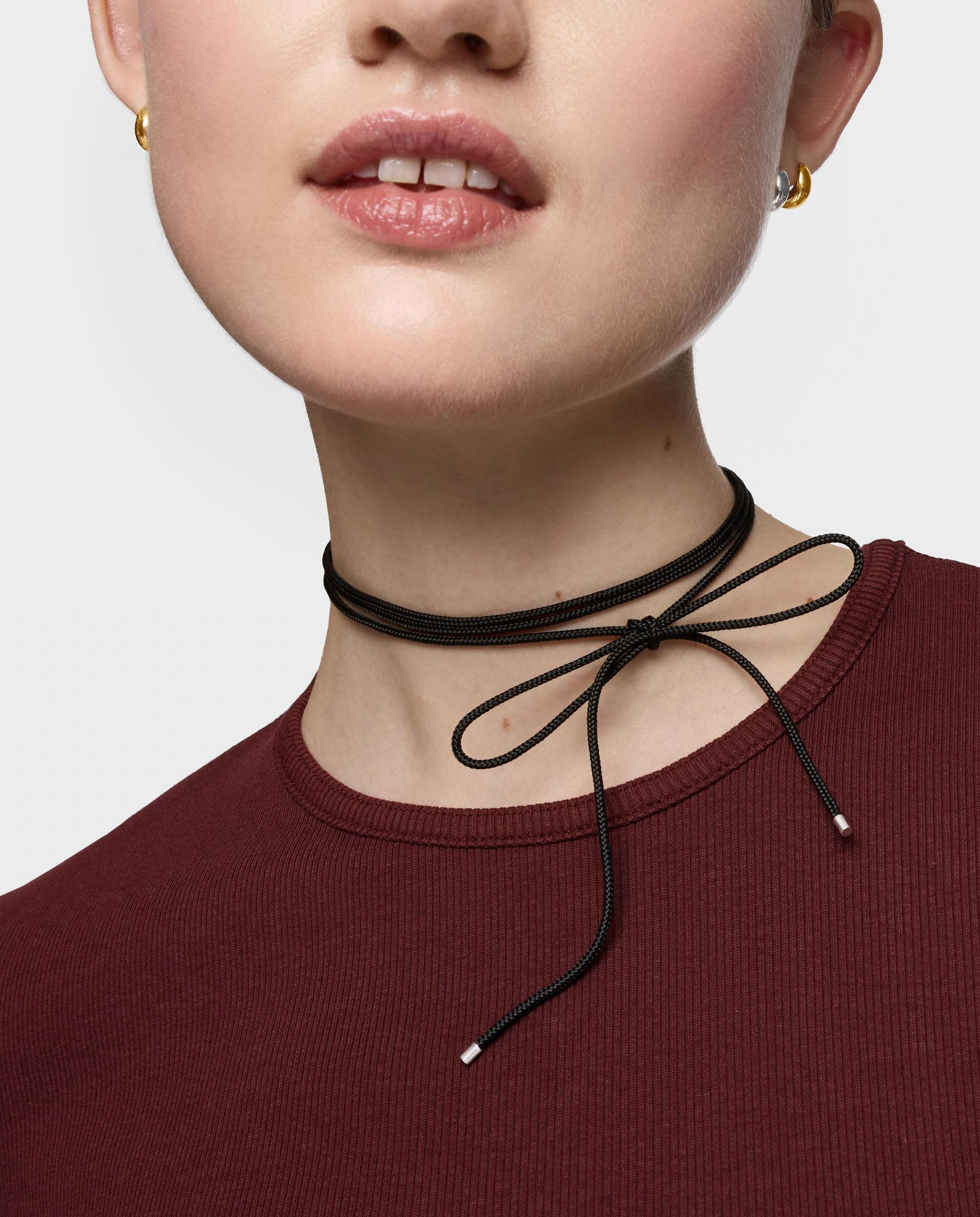 Collar basics largo de plata en - Tous - Negro Negro-5