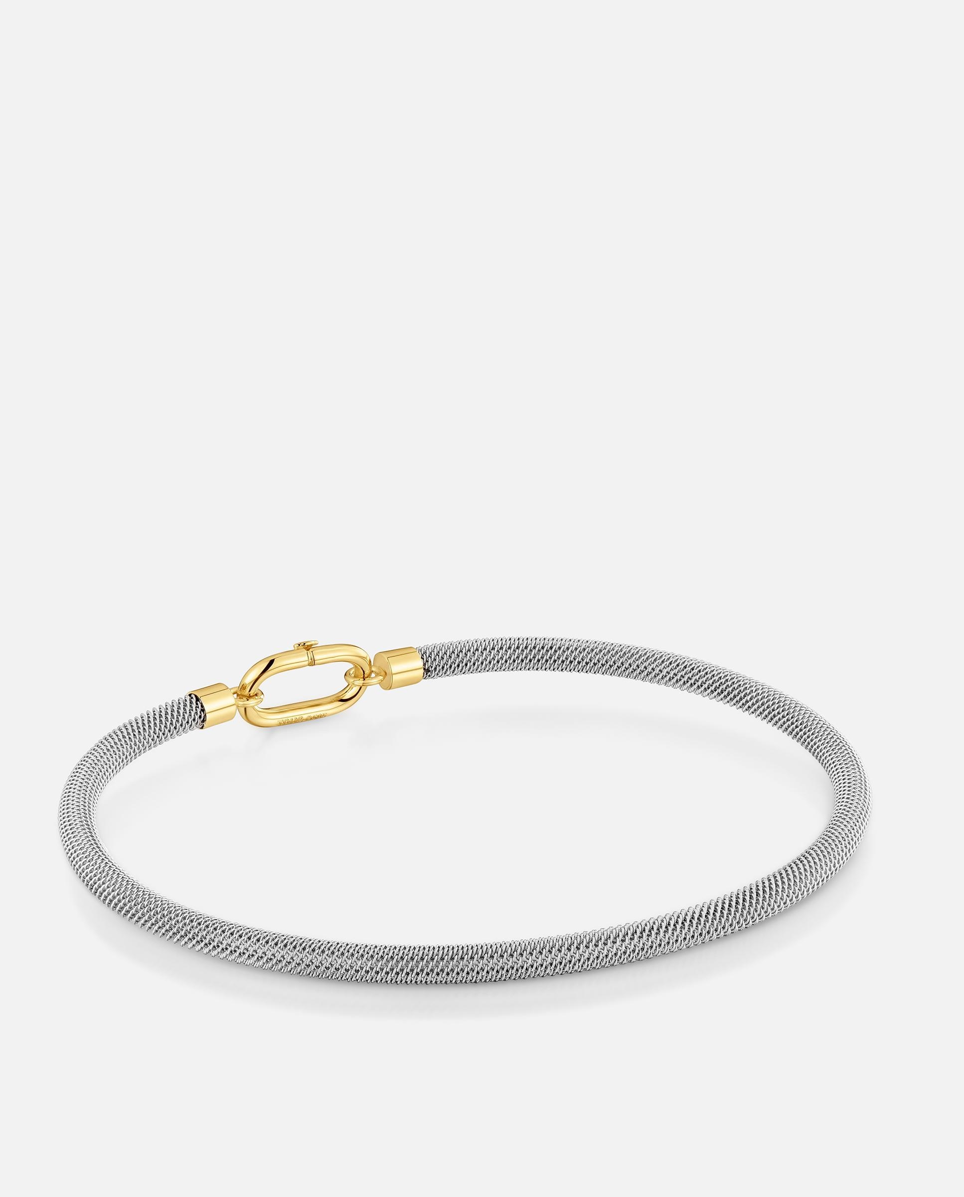 Pulsera rígida esclava unlock de acero y oro 14 kt - Tous - Dorado Dorado-3