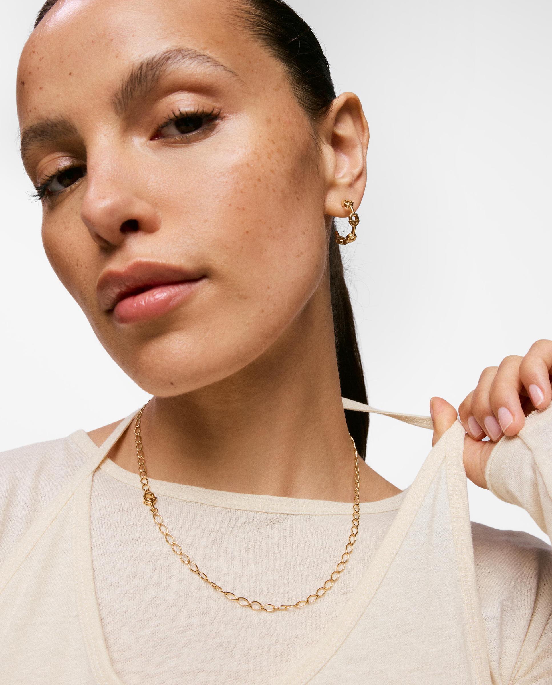 Collar gargantilla romboidal con baño de oro 18 kt sobre plata tous manifesto - Dorado Dorado-5