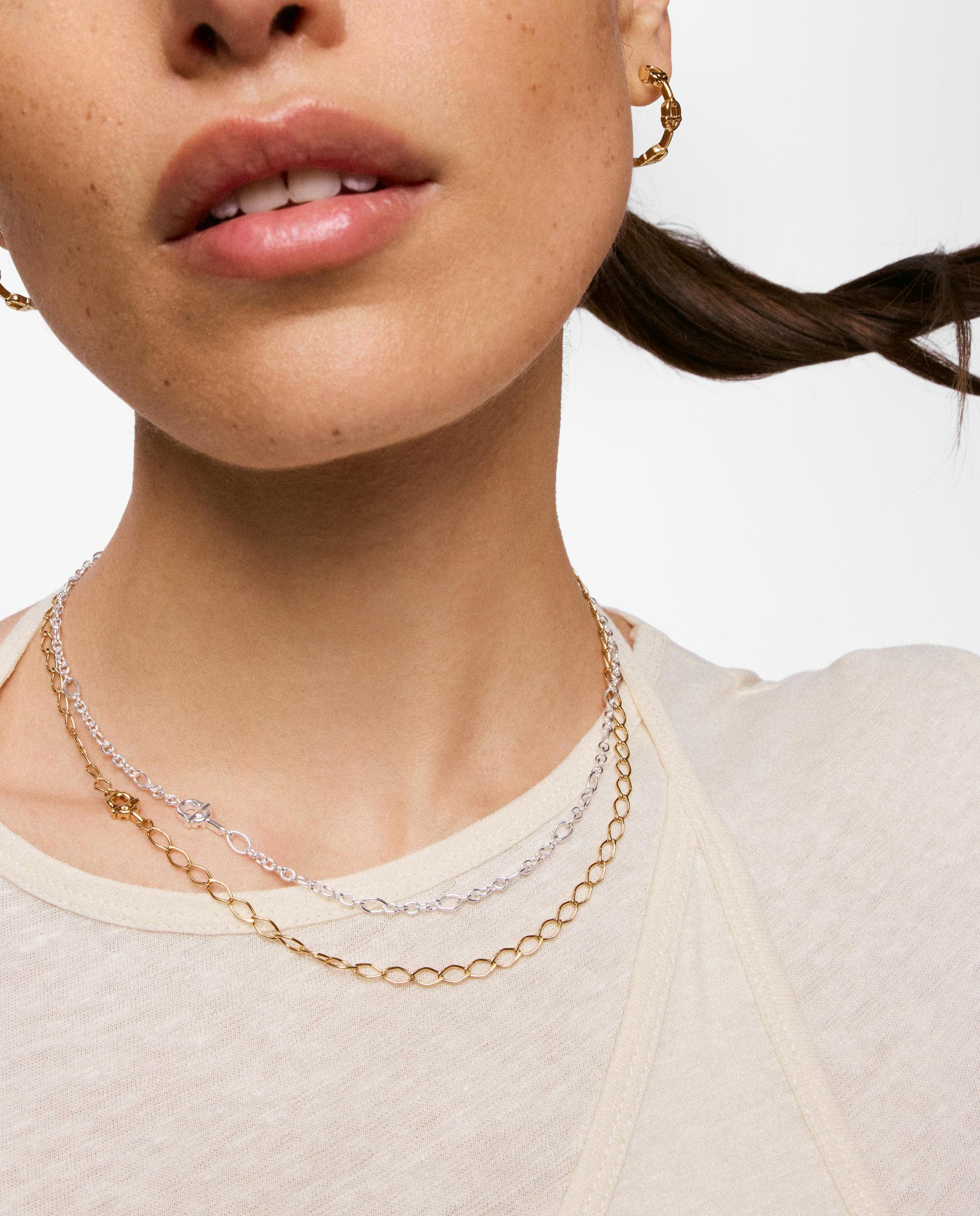 Collar gargantilla romboidal con baño de oro 18 kt sobre plata tous manifesto - Dorado Dorado-6