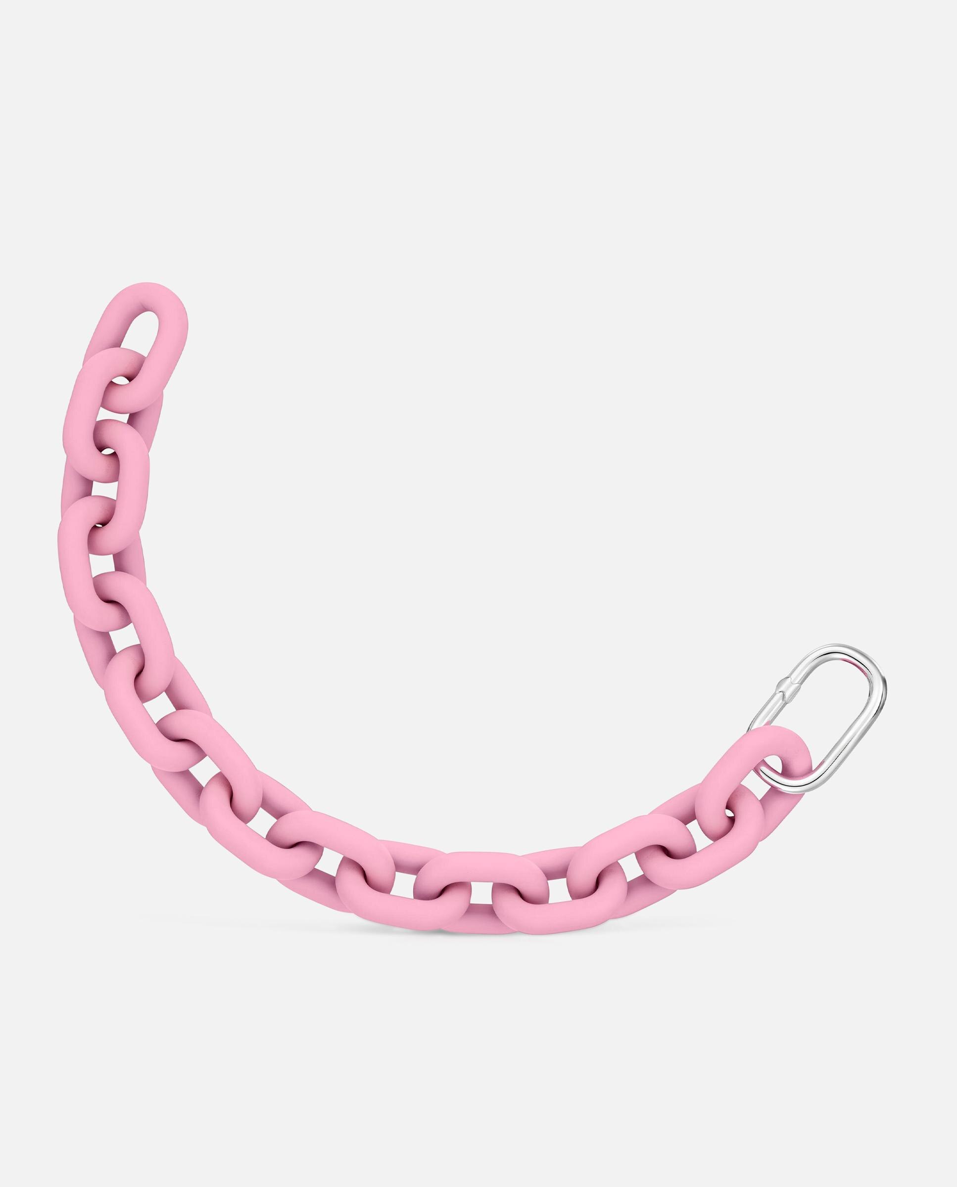 Pulsera de cadena hold oval de acetato en y anilla de plata - Tous - Rosa Rosa-1