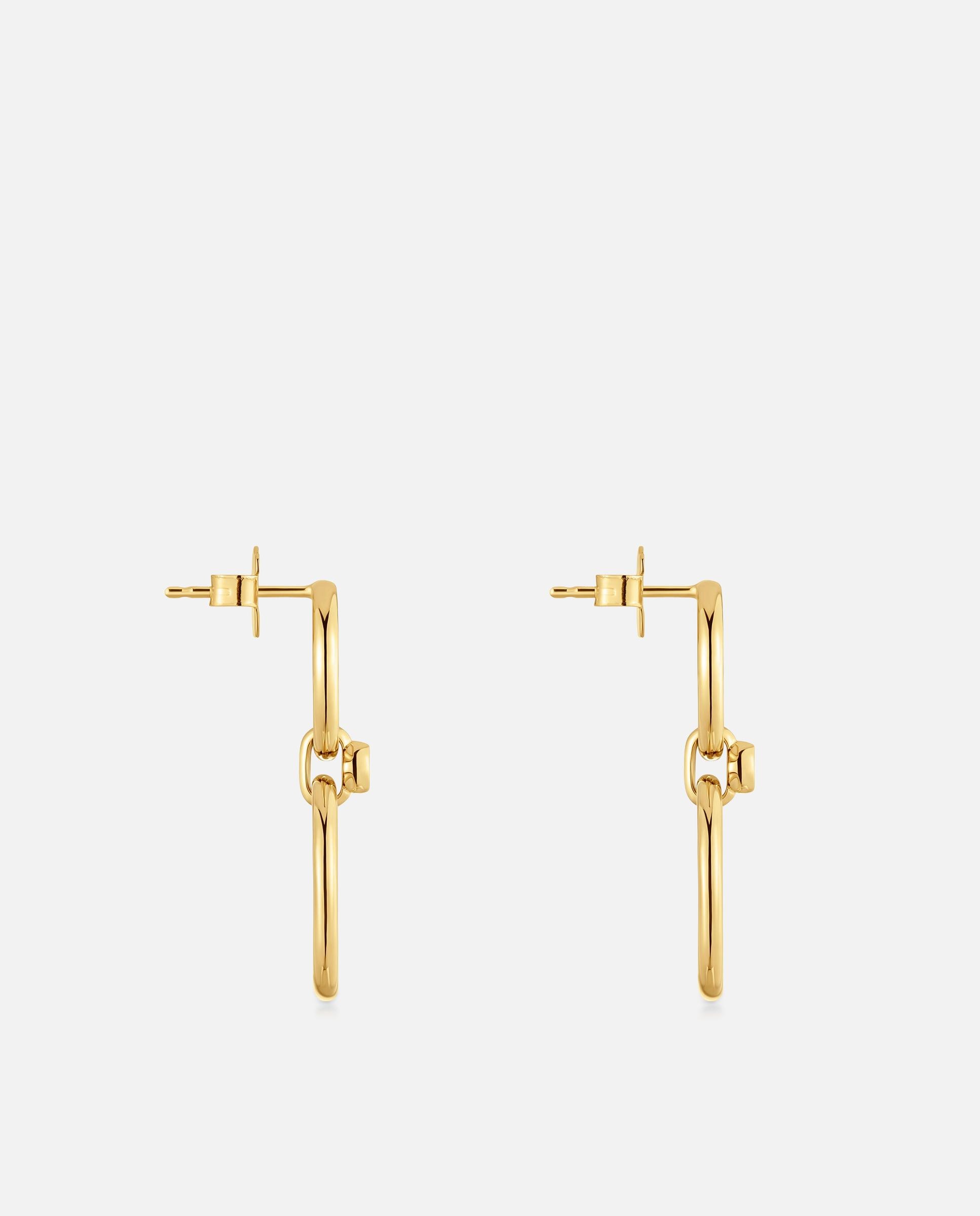 Pendientes con baño de oro 18 kt sobre plata y diamantes creados en laboratorio straight lgd - Tous - Blanco Blanco-2