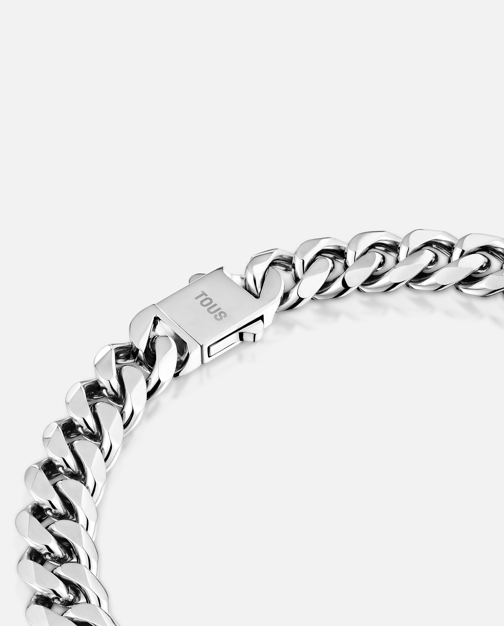Collar cadena barbada de acero basics - Tous - Plateado Plateado-3