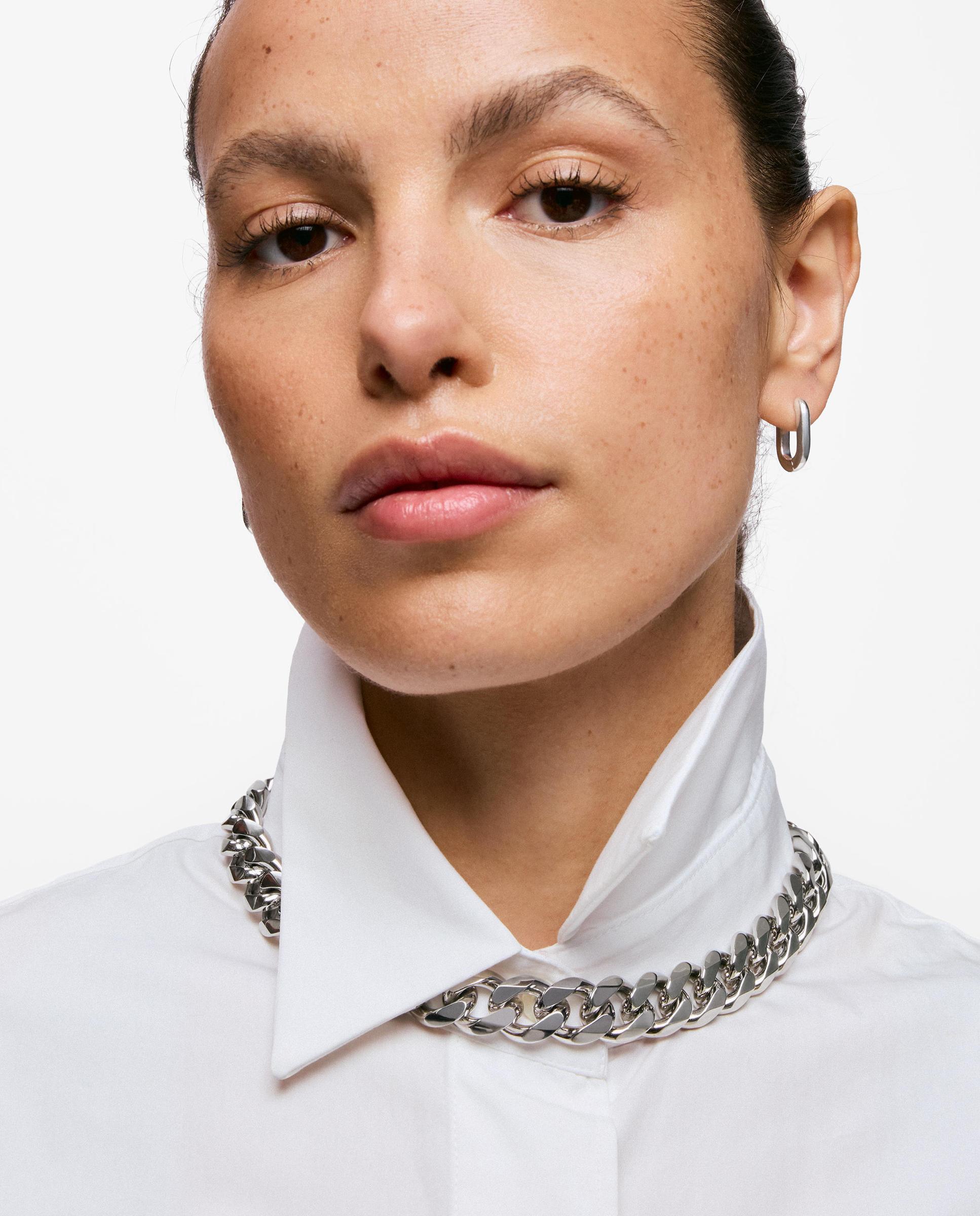 Collar cadena barbada de acero basics - Tous - Plateado Plateado-5